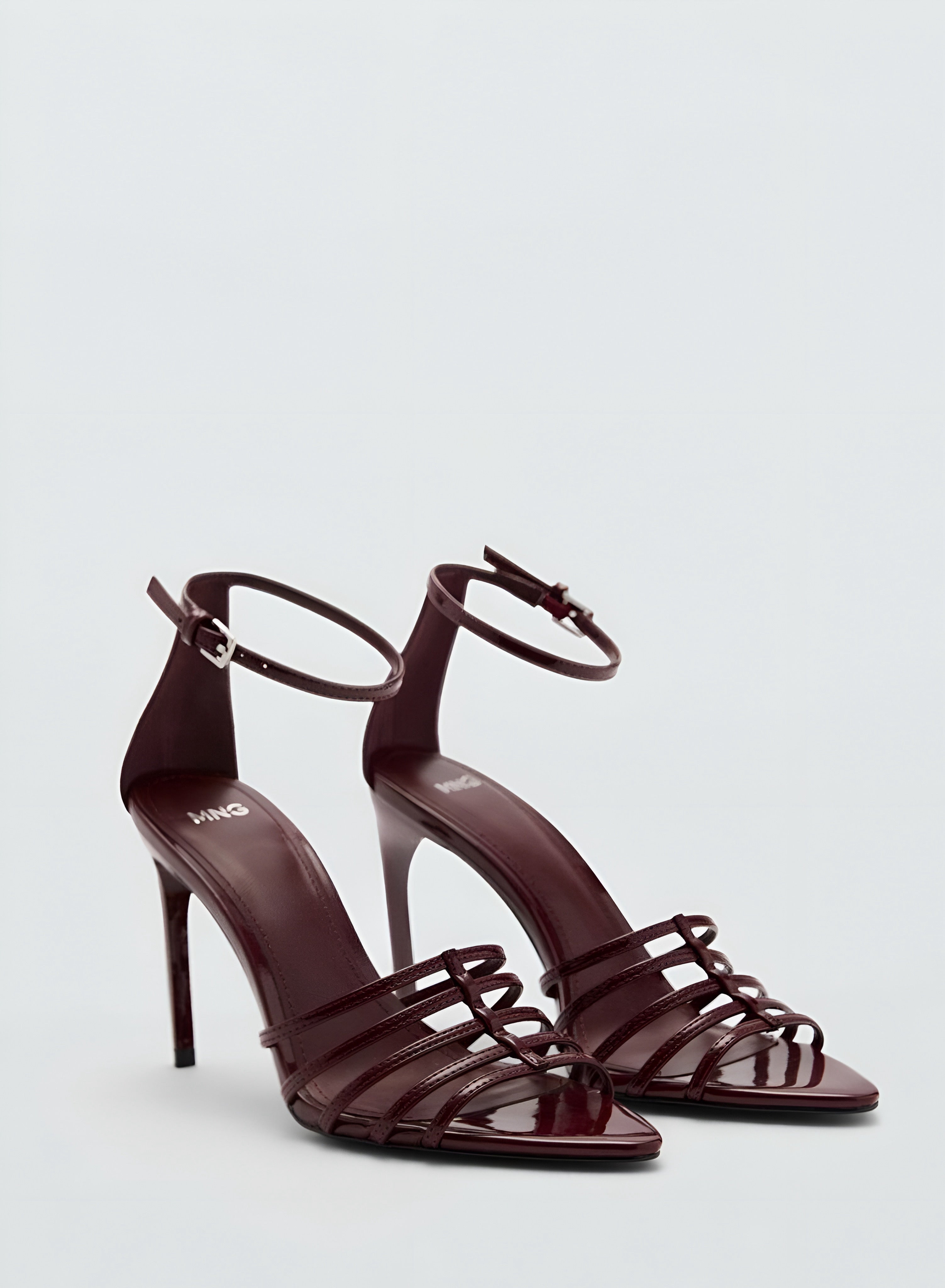 Mango - Strappy Sandal - Bordeaux