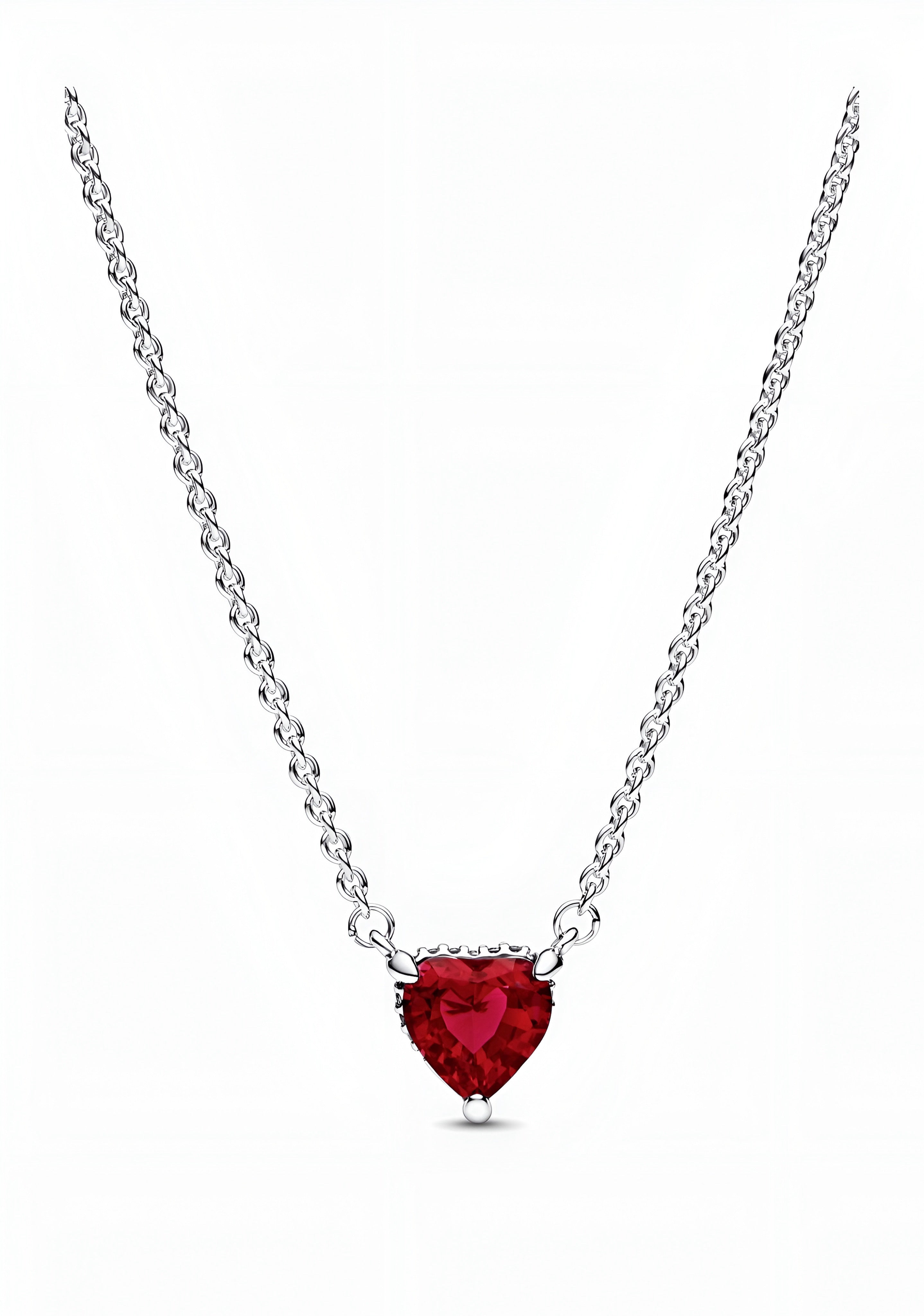 Pandora - Sparkling Heart Halo Collier - Sterling Silver
