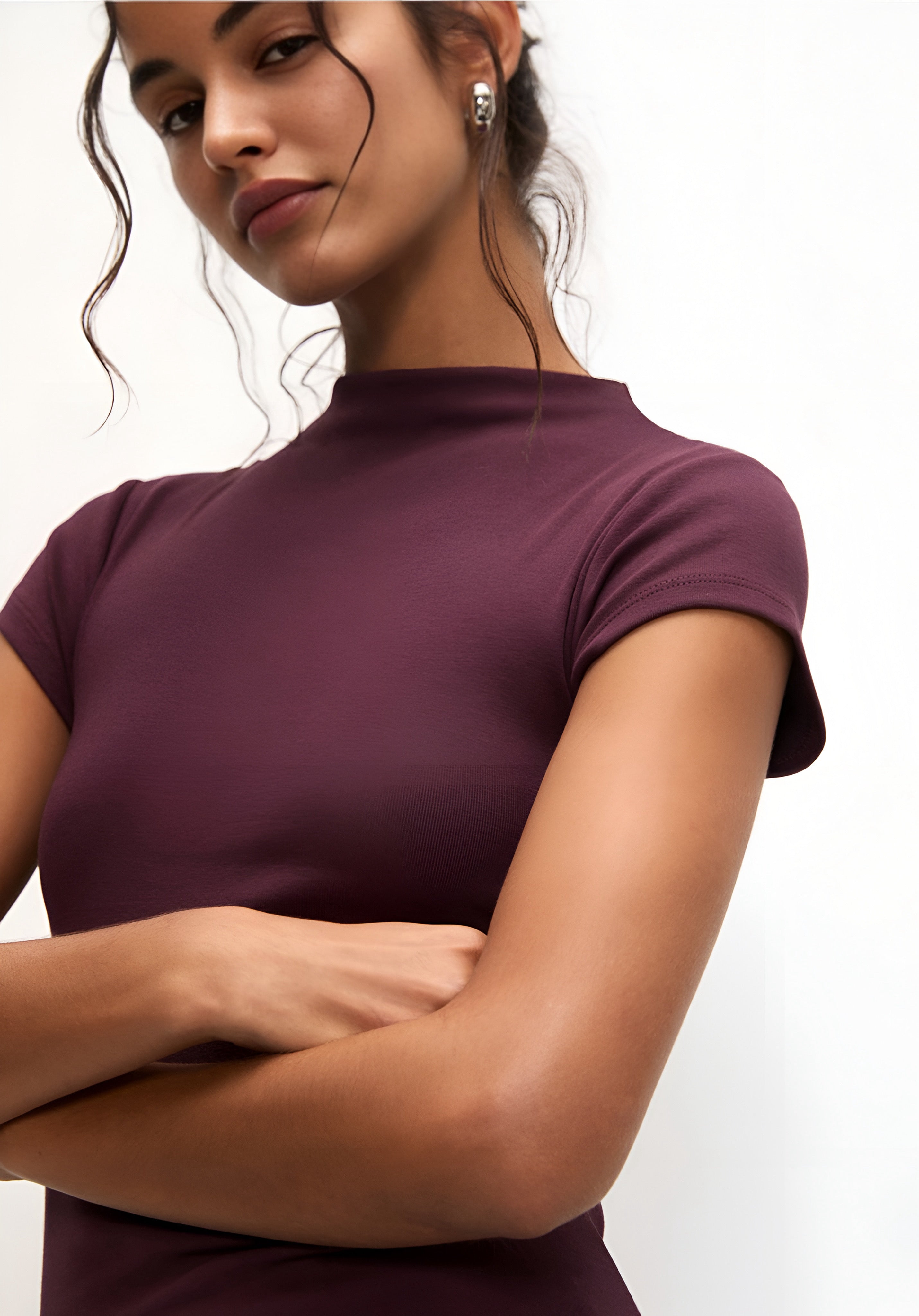 Jersey Dress - Bordeaux