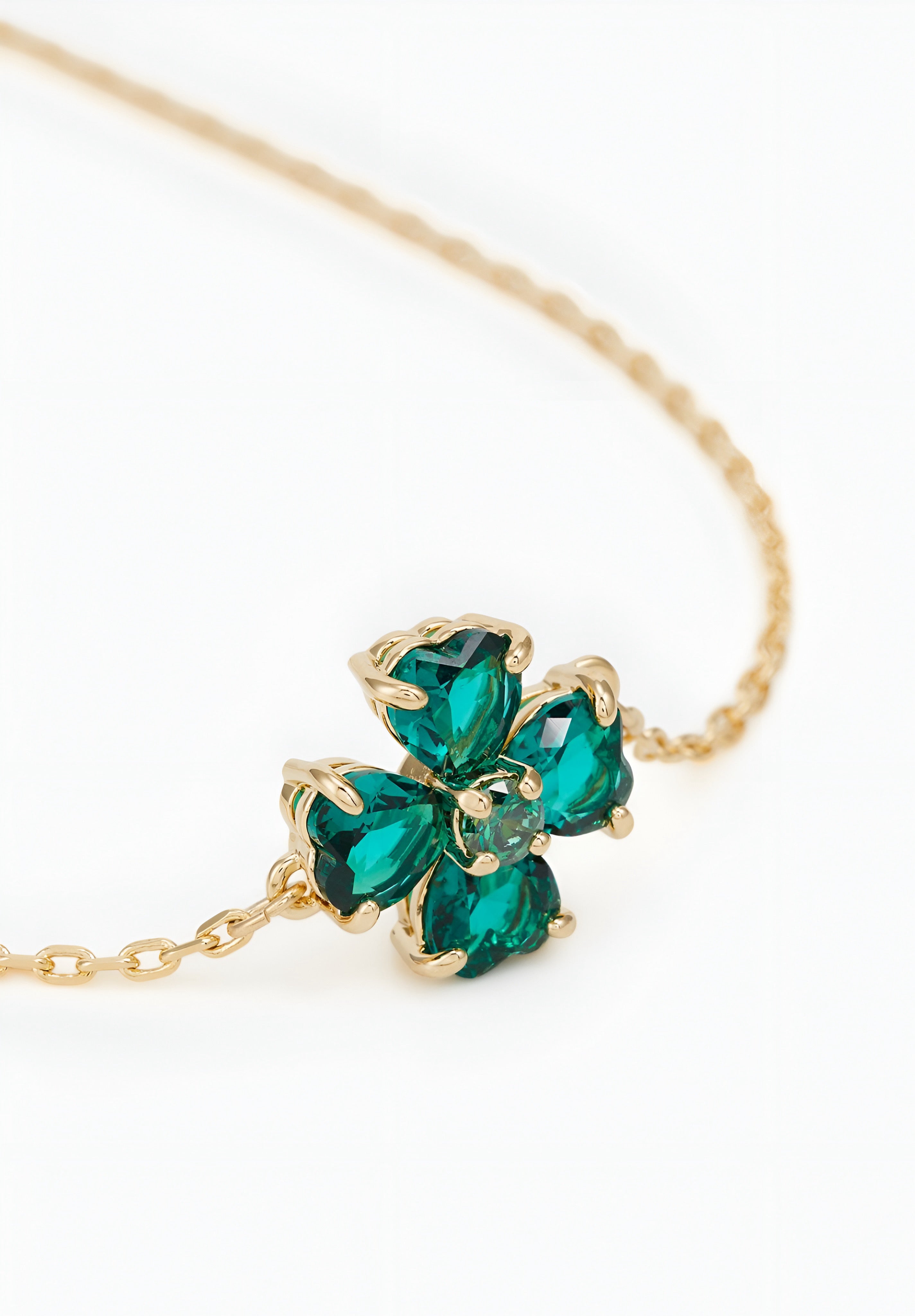 Swarovski - IDYLLIA SOFT BRACELET CLOVER - Bracelet - Green