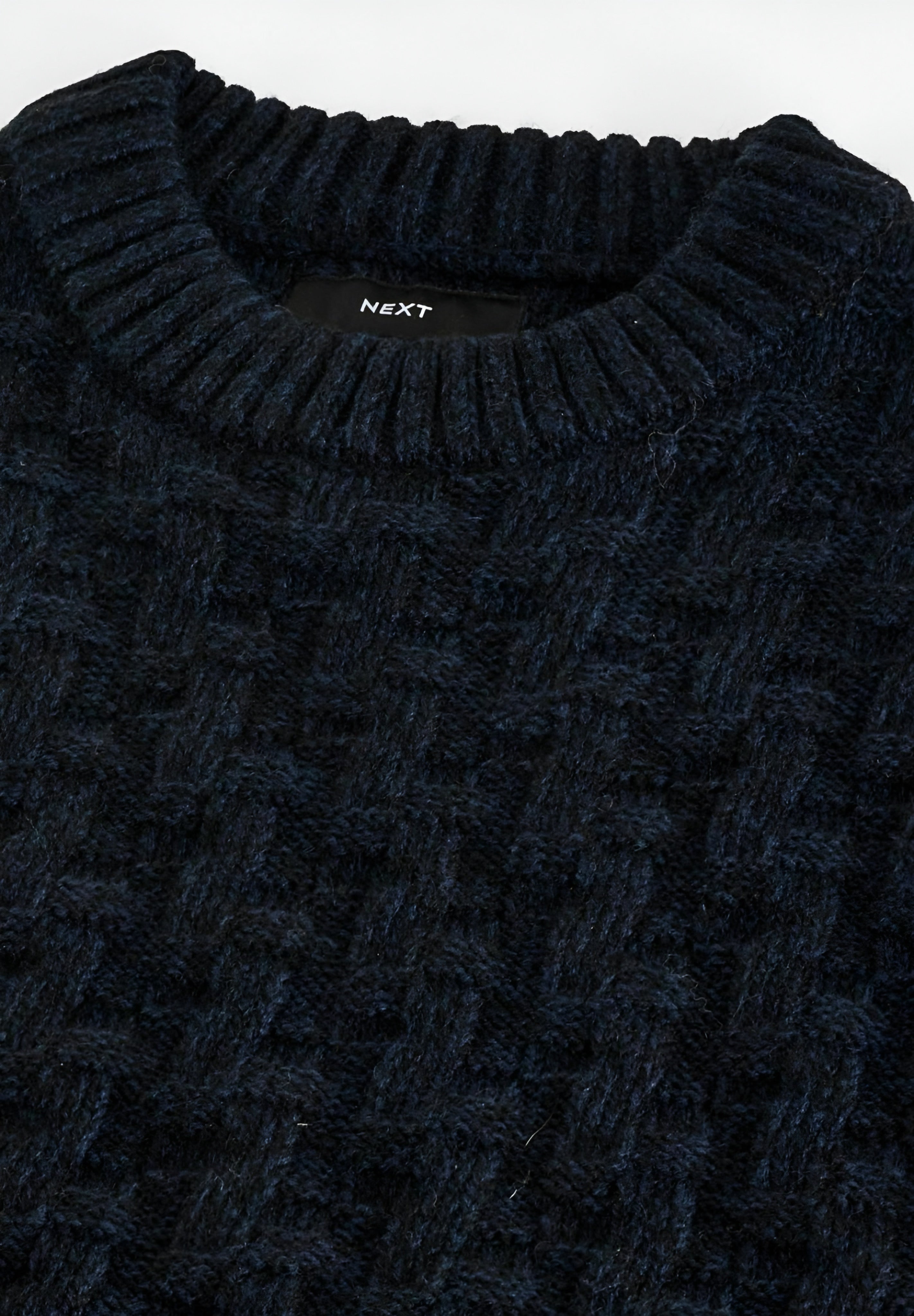 Next REGULAR FIT TEXTURED CREW - Knit Sweater - Charcoal Grey