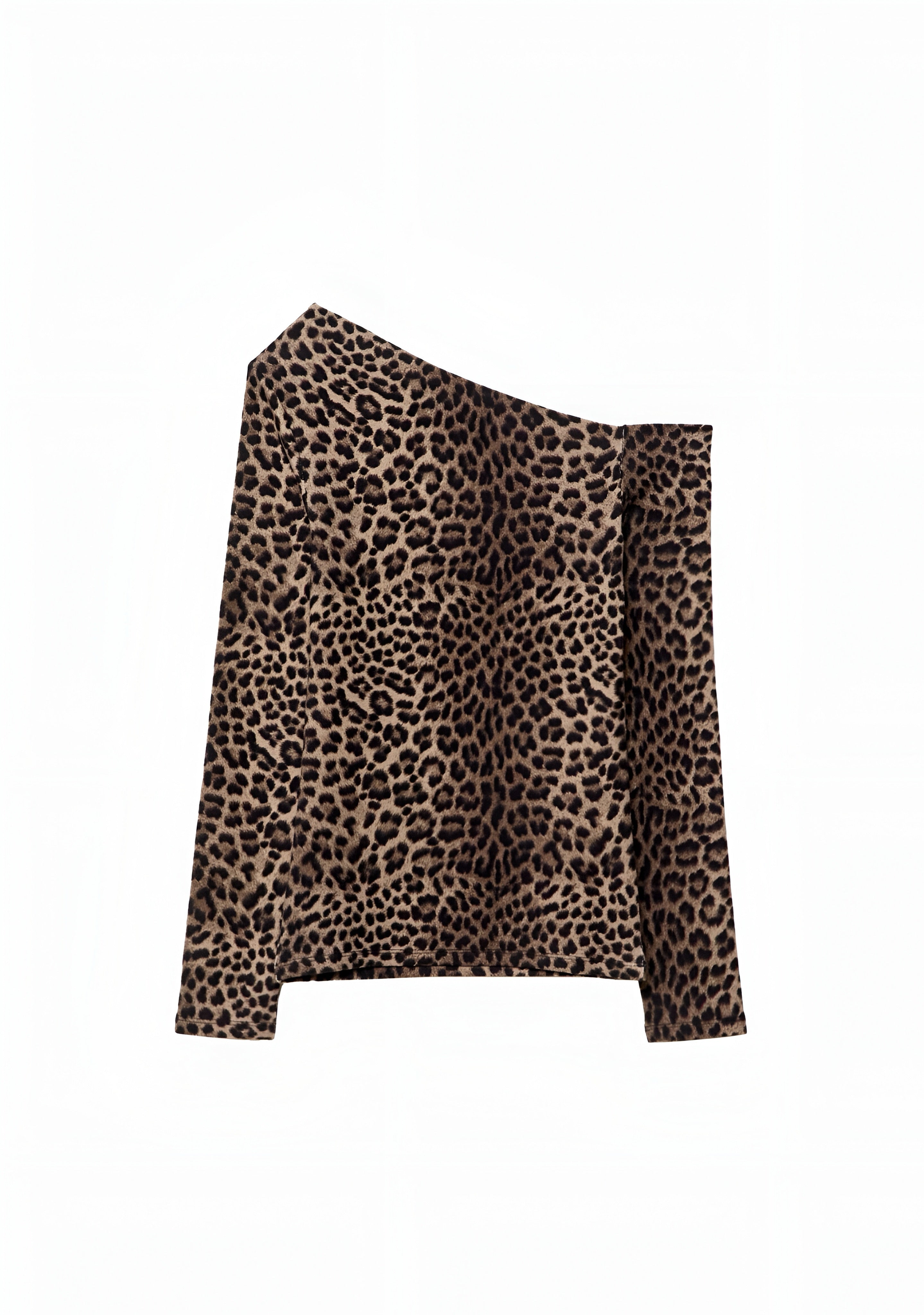 Stradivarius ANIMAL - Long Sleeve Top - Dark Brown