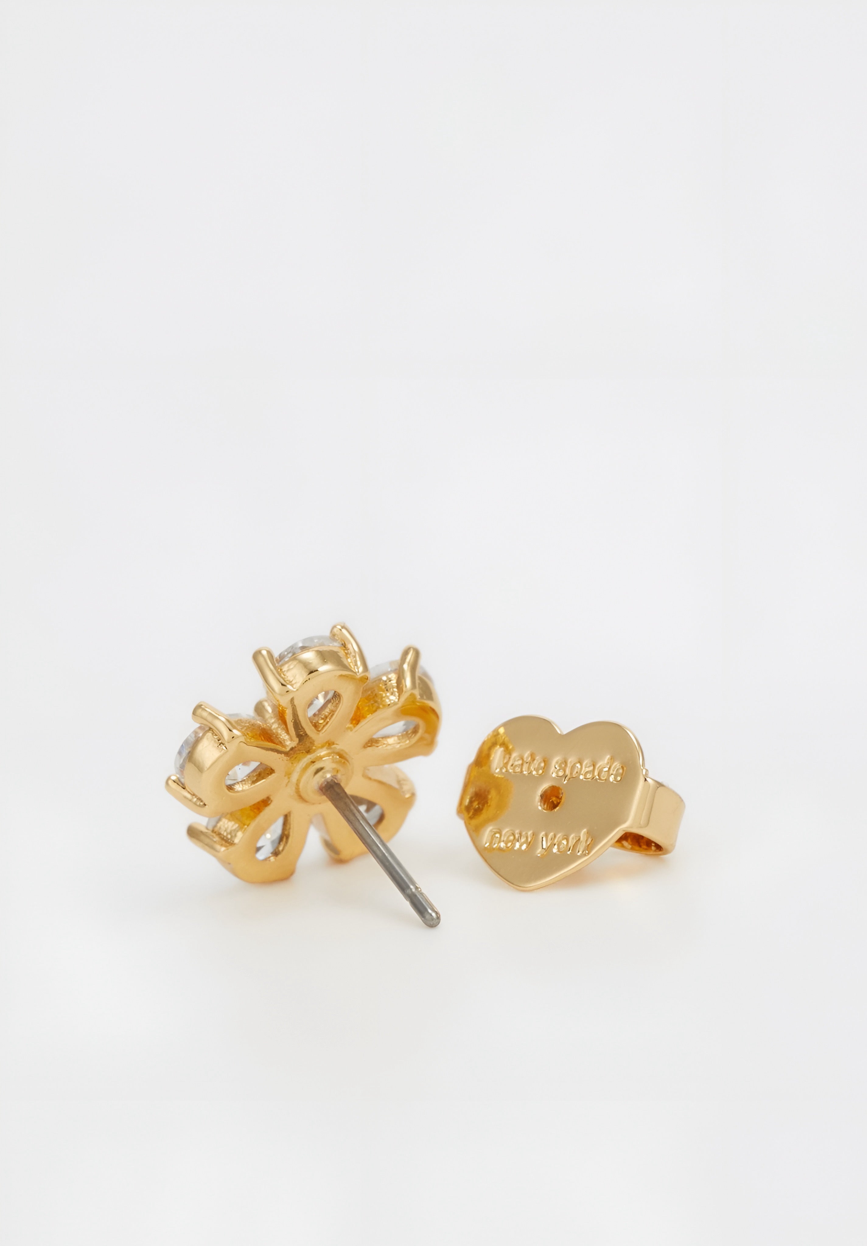 kate spade new york - BURSTING BLOOMS STUDS - Earrings - Clear/Gold-Coloured