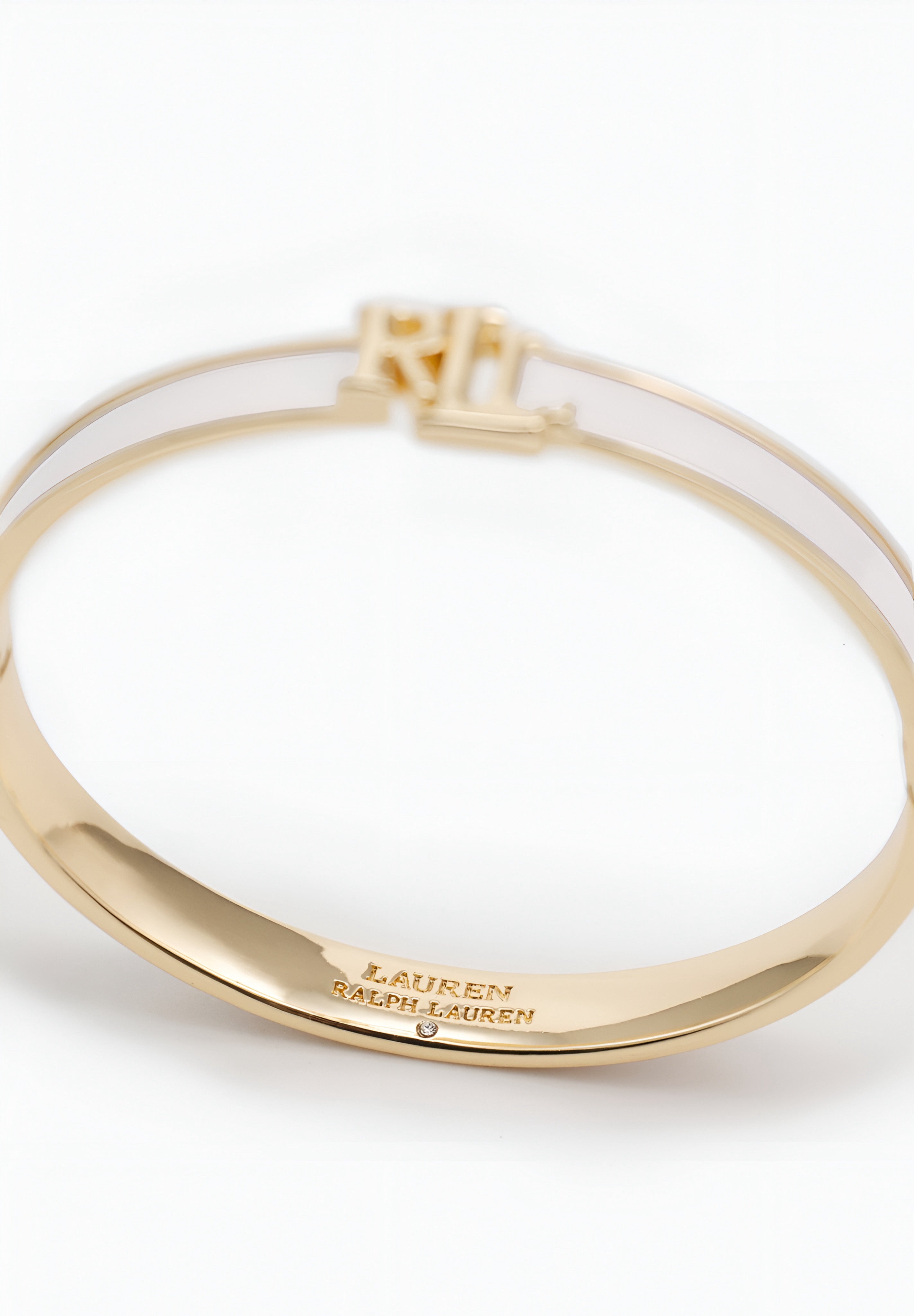 Lauren Ralph Lauren - HINGE BANGLE - Bracelet - Gold-Coloured/White