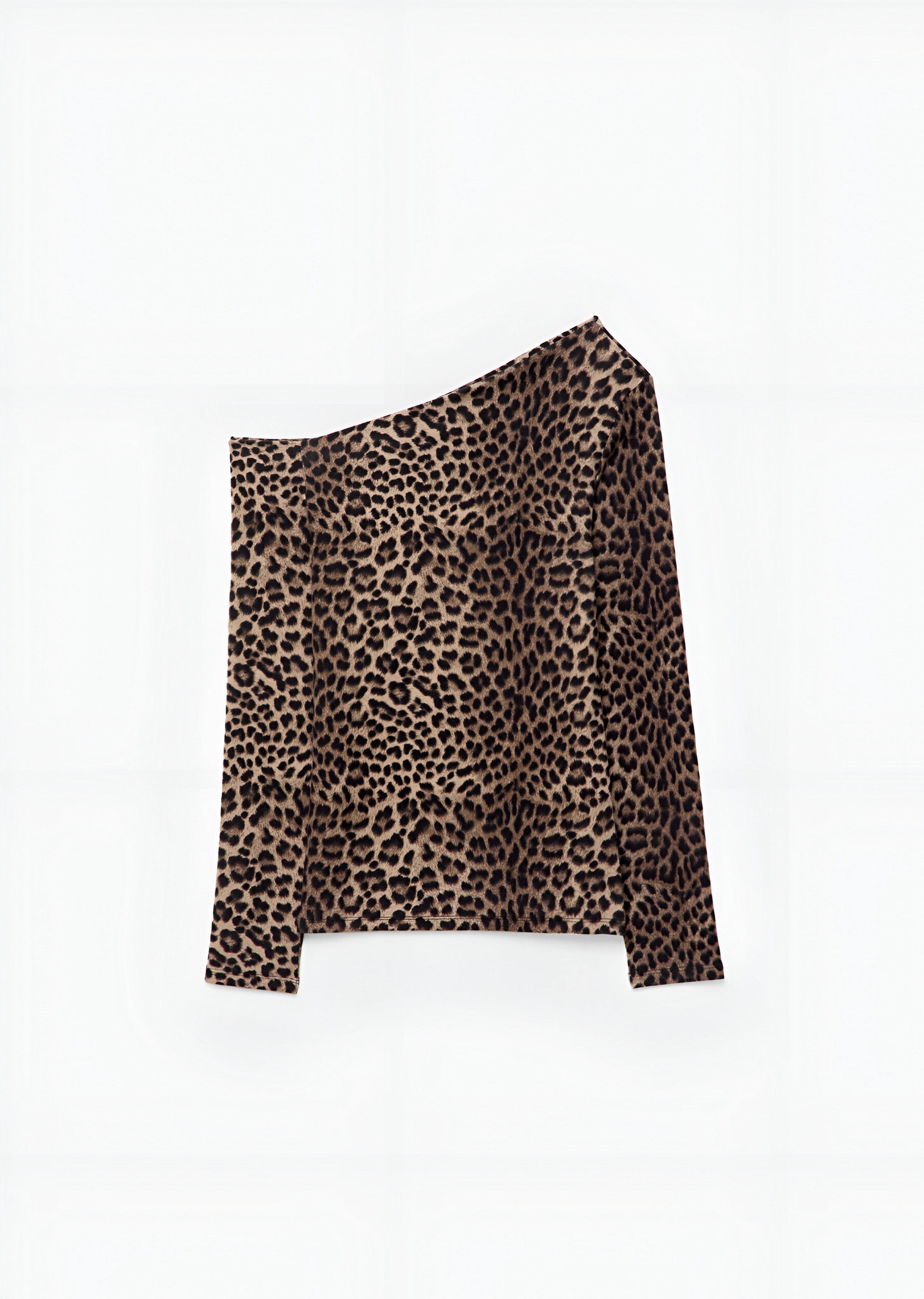 Stradivarius ANIMAL - Long Sleeve Top - Dark Brown