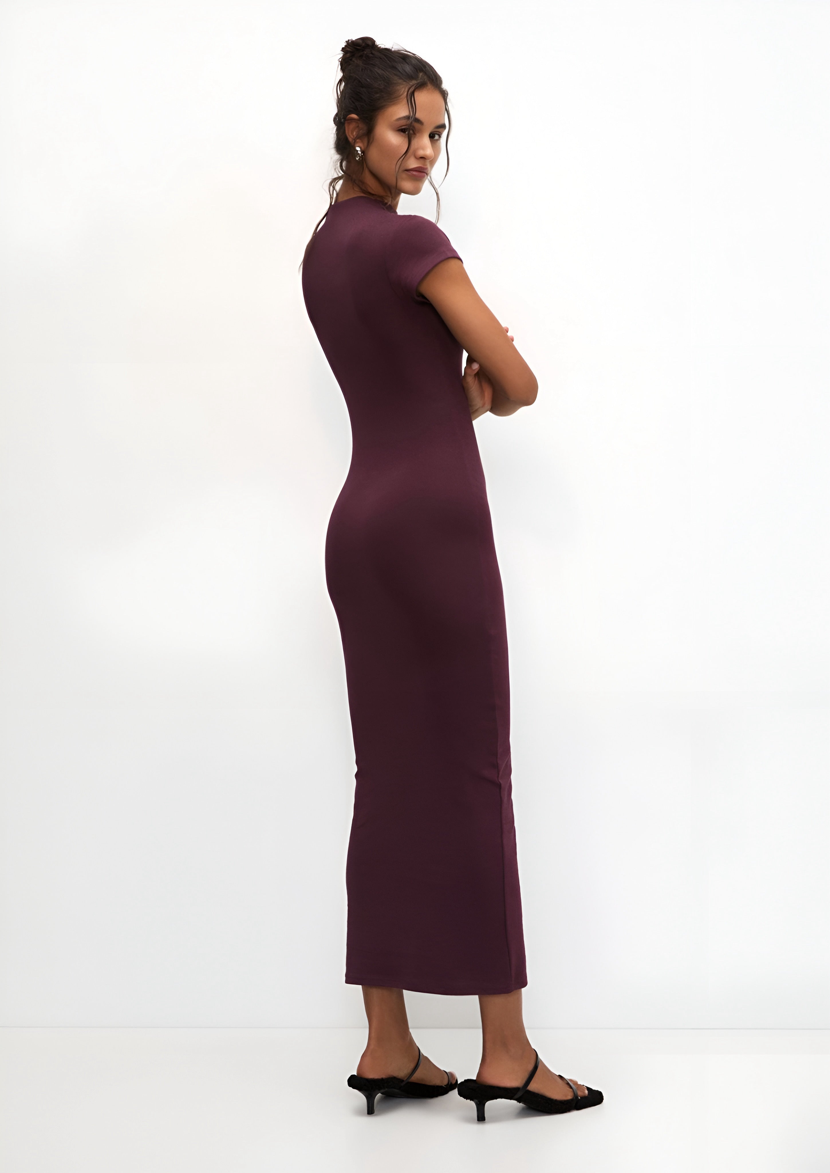 Jersey Dress - Bordeaux