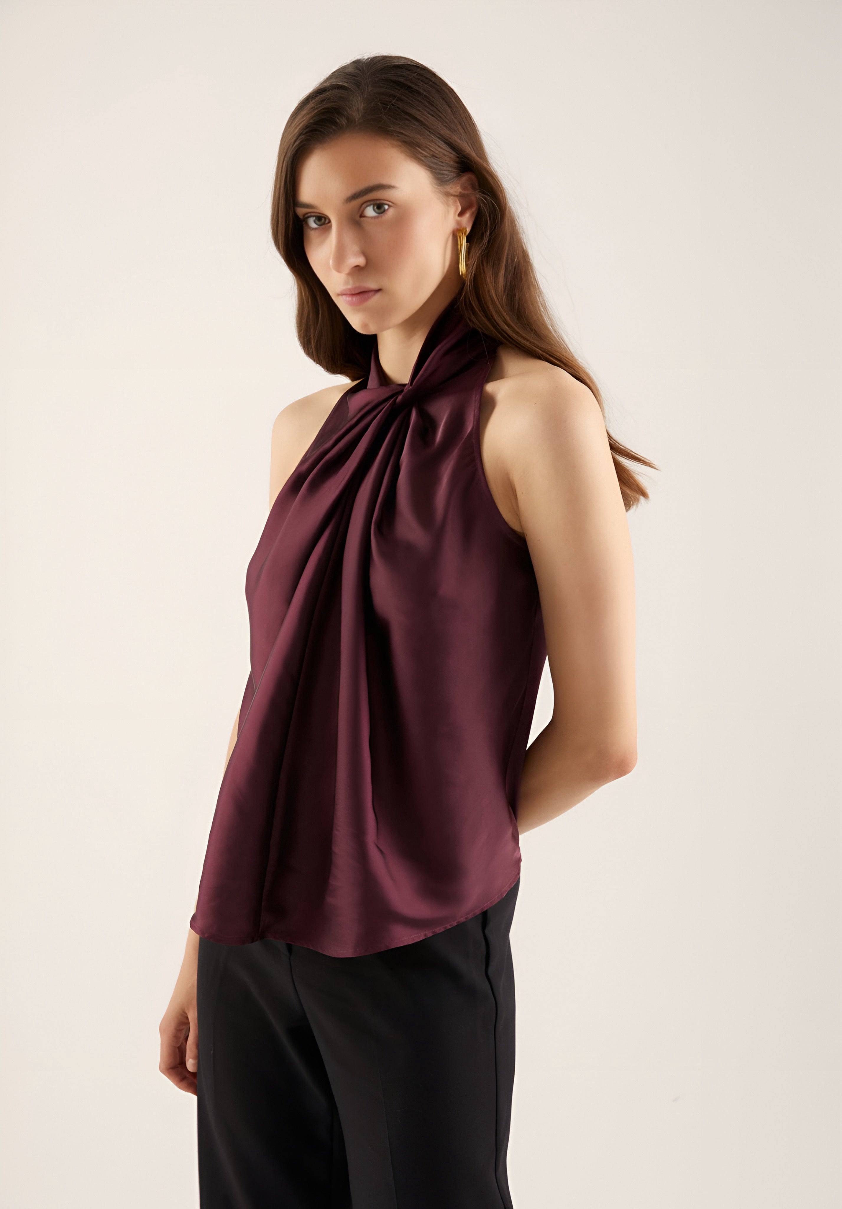 Anna Field Top - Dark Purple