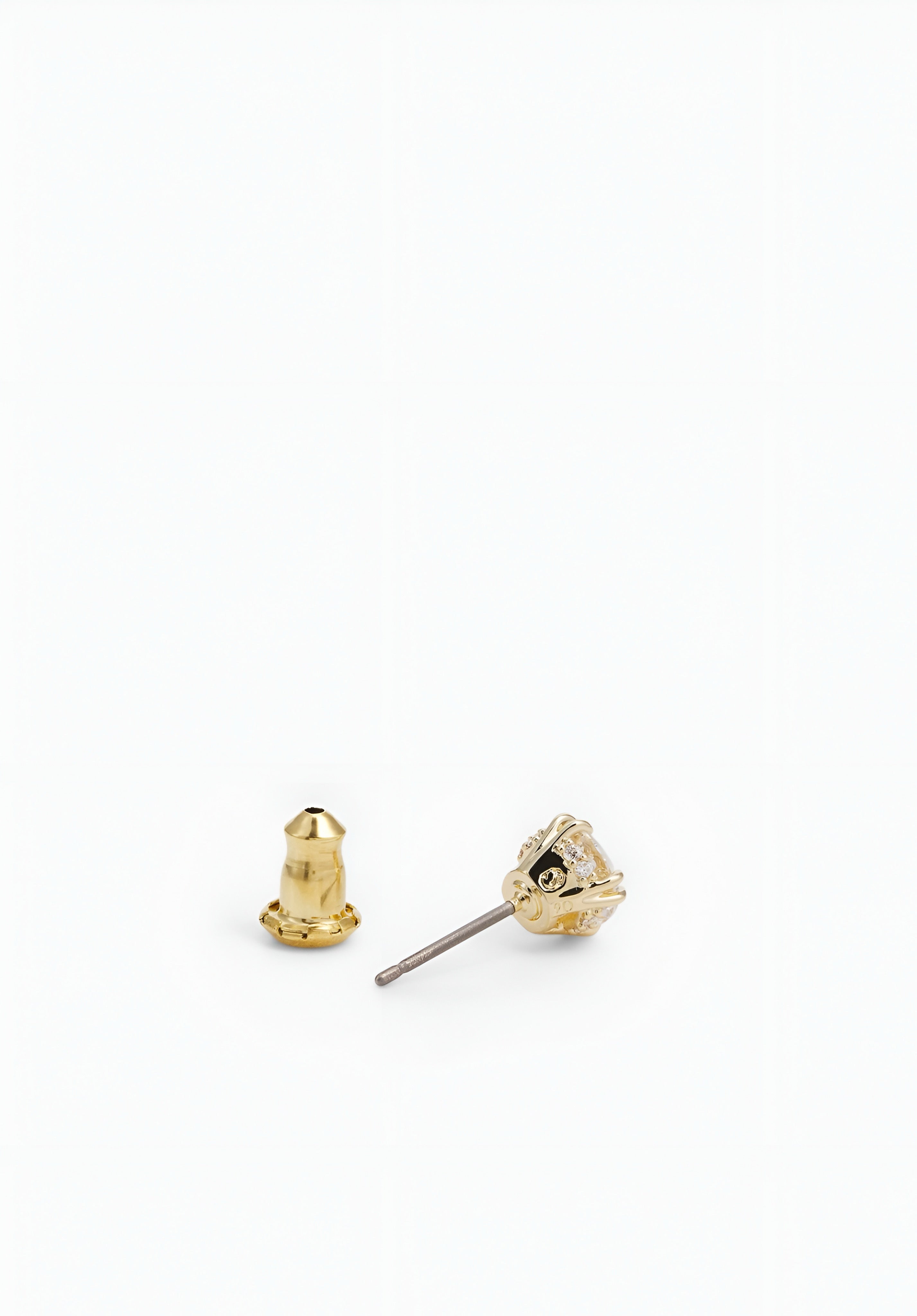 Swarovski - STILLA STUD EARRINGS ROUND CUT - Earrings - White