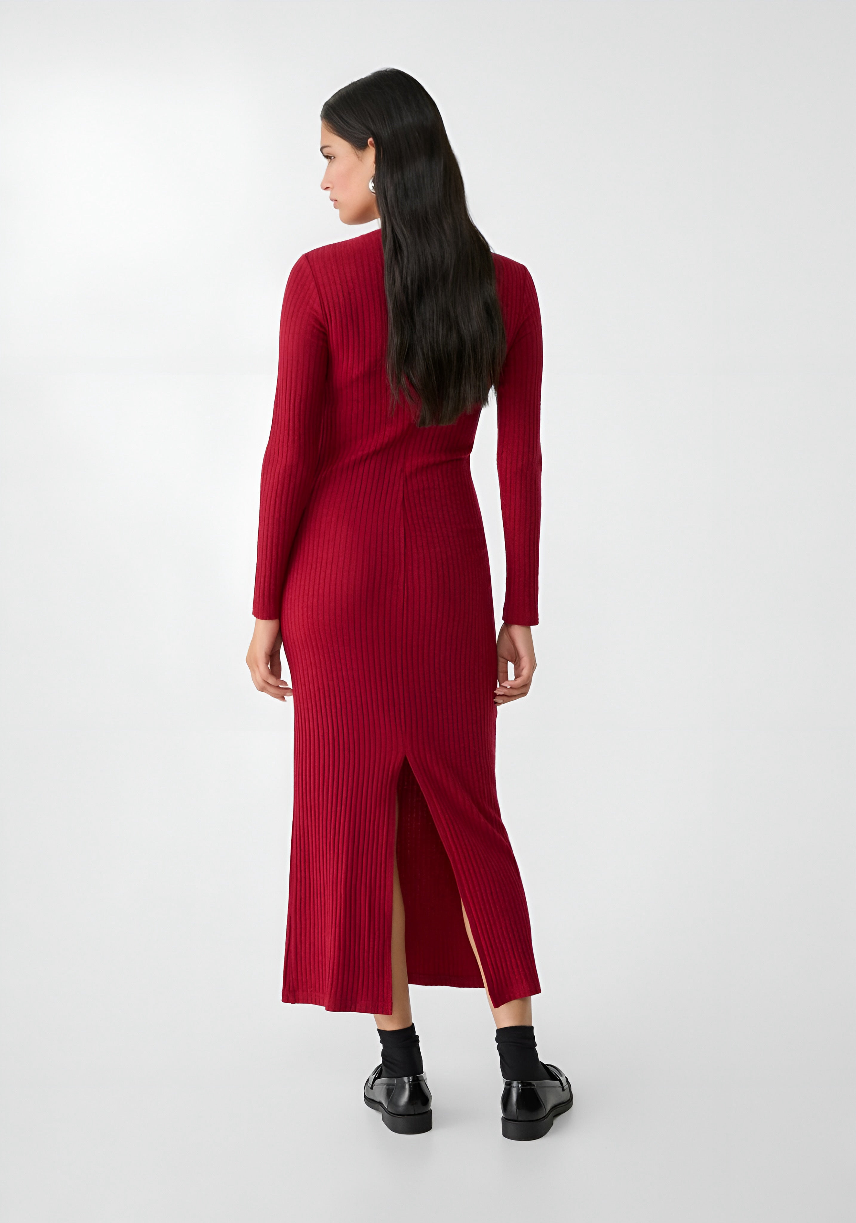 KNIT - Casual Dress - Bordeaux