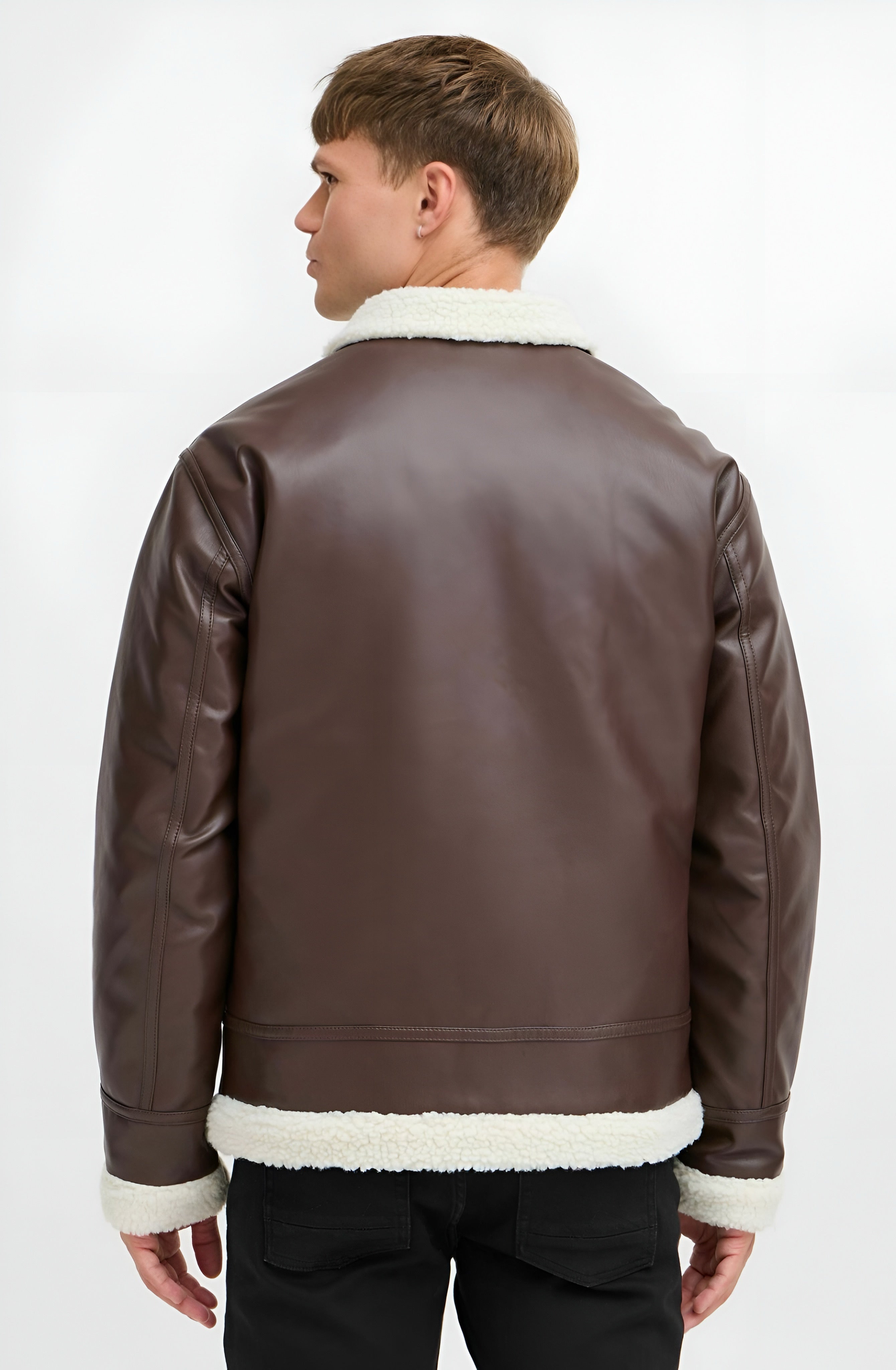 INDICODE JEANS IDSulto - Faux Leather Jacket - Coffee Bean