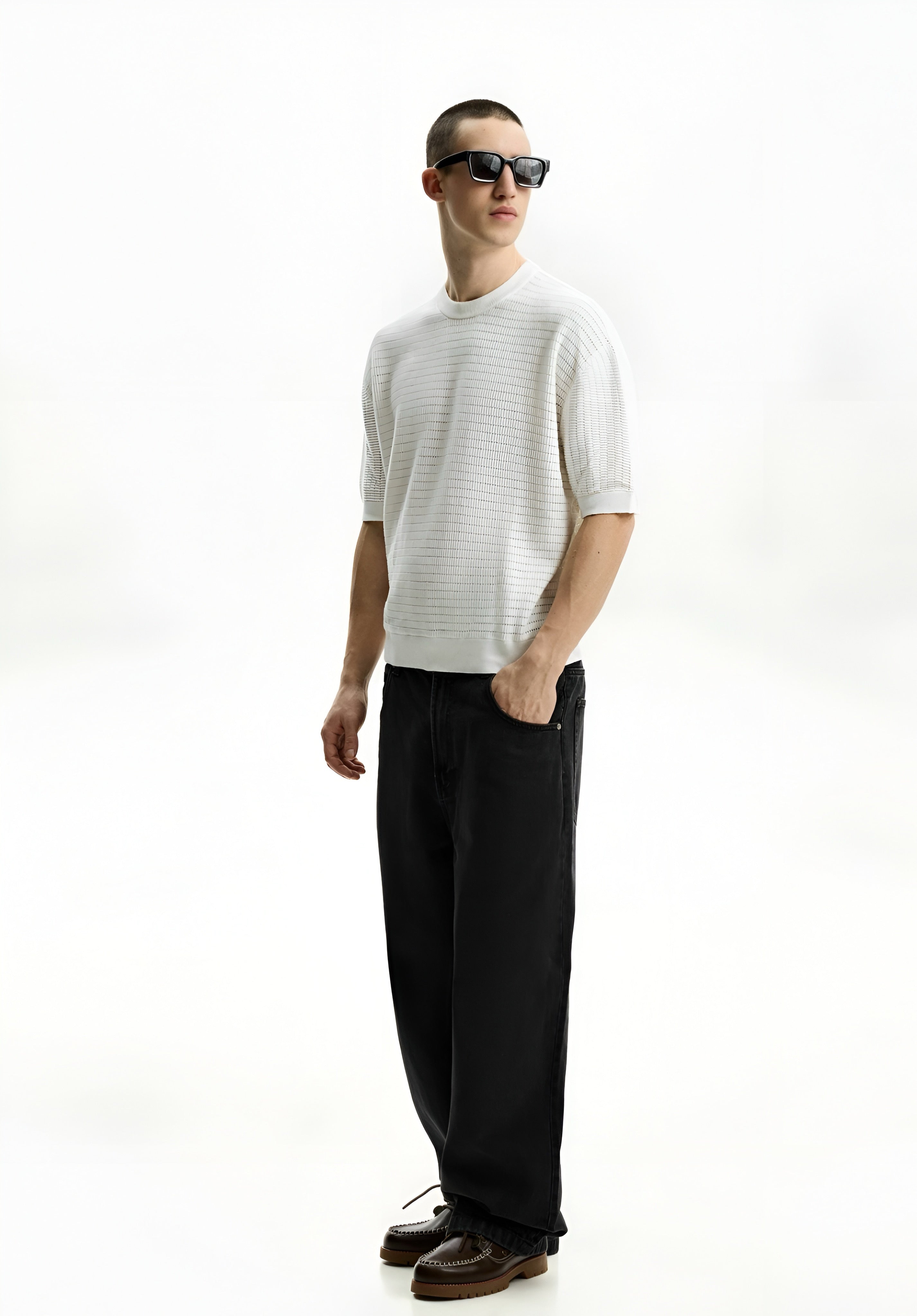 Bershka - Basic T-Shirt - White
