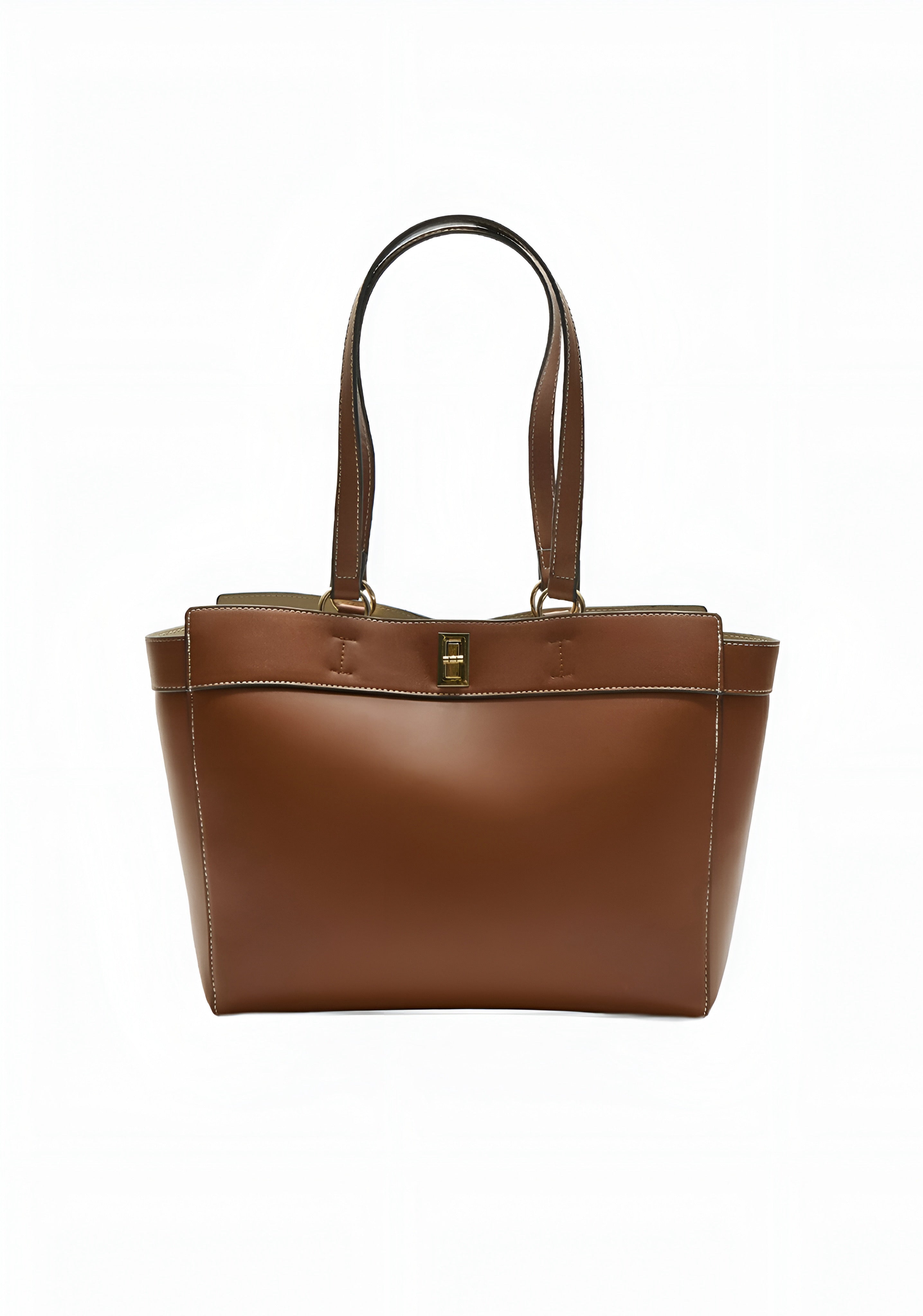 Stradivarius - Shopping Bag - Camel