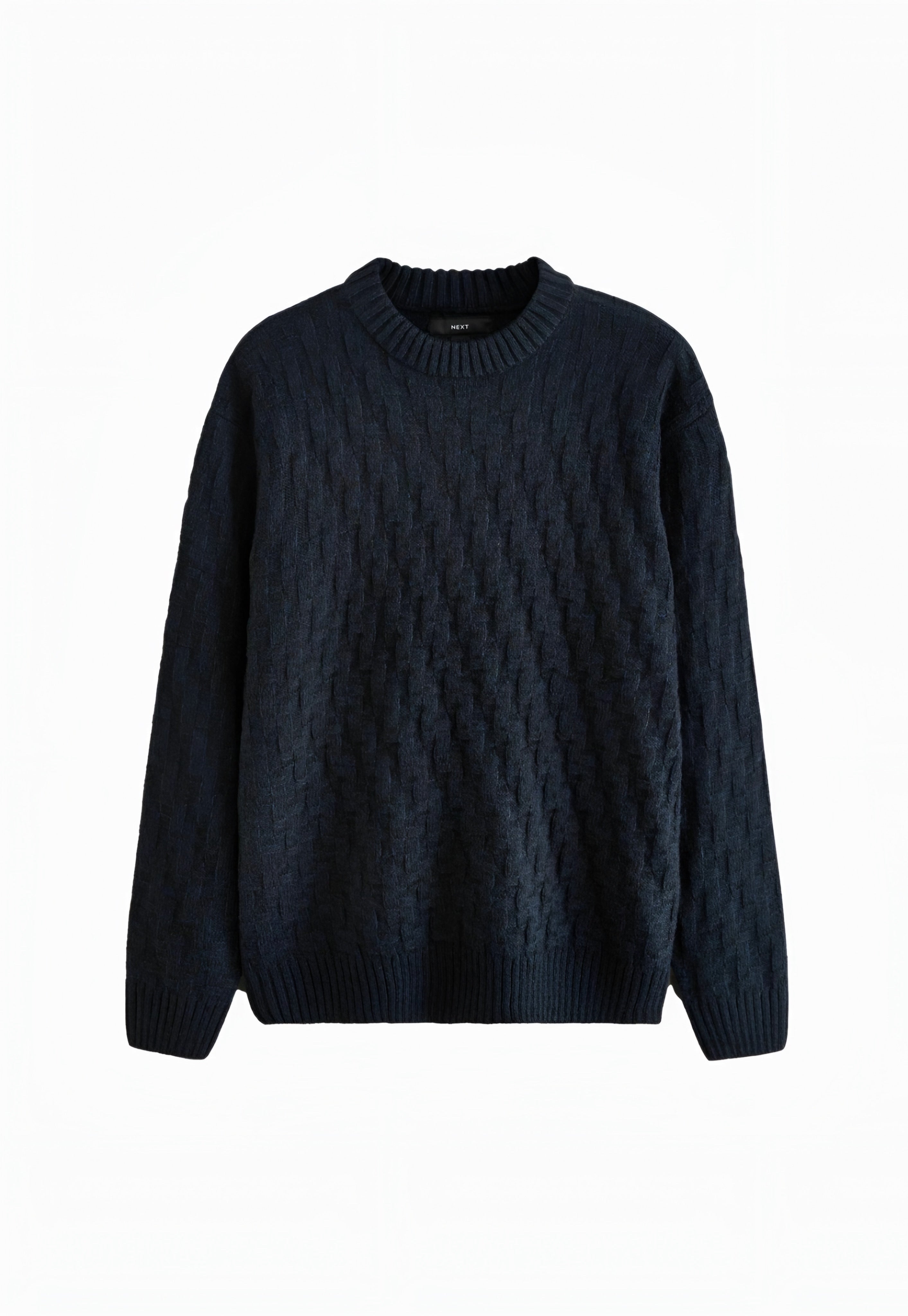 Next REGULAR FIT TEXTURED CREW - Knit Sweater - Charcoal Grey