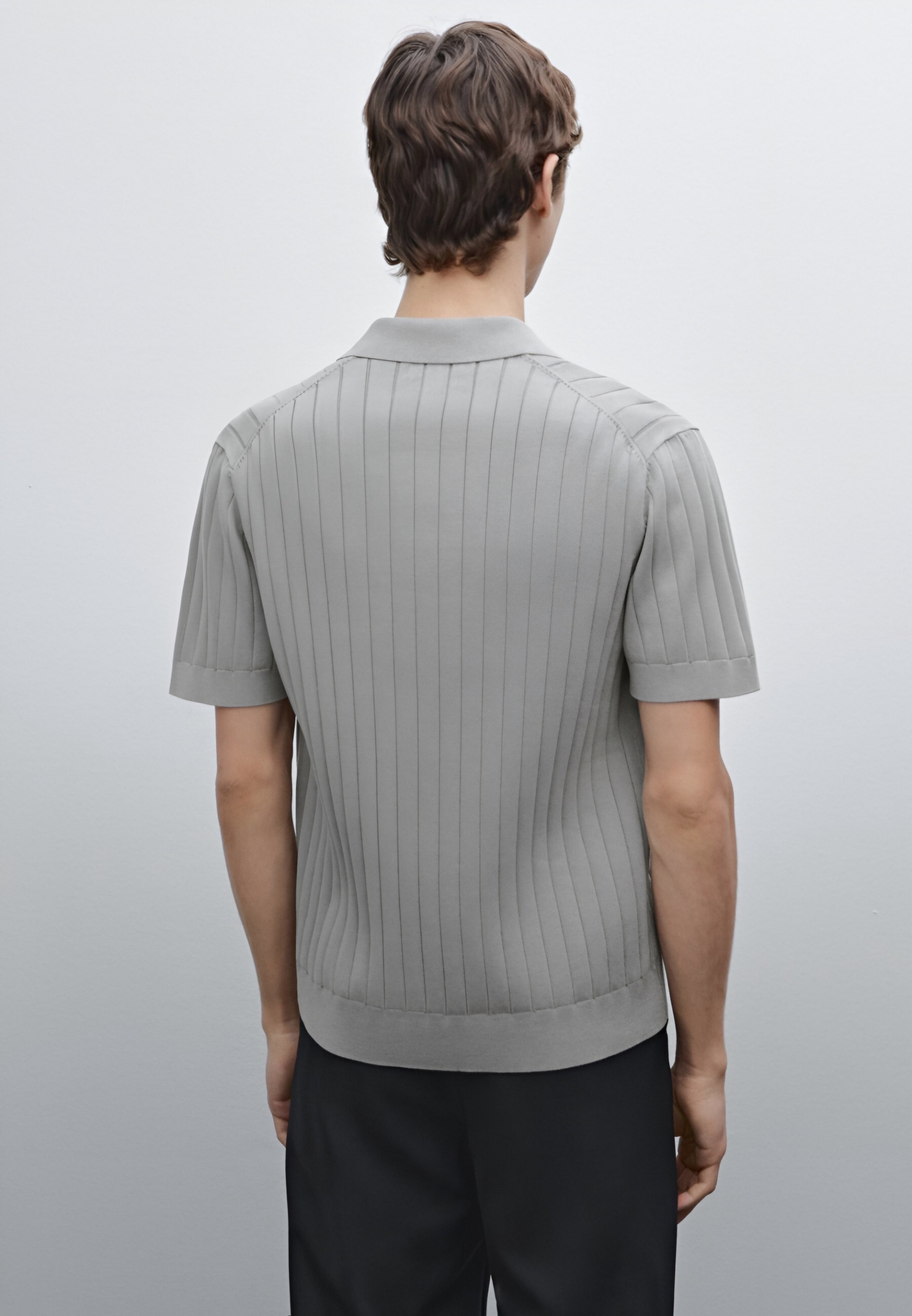 V-NECK - Poloshirt - Grey