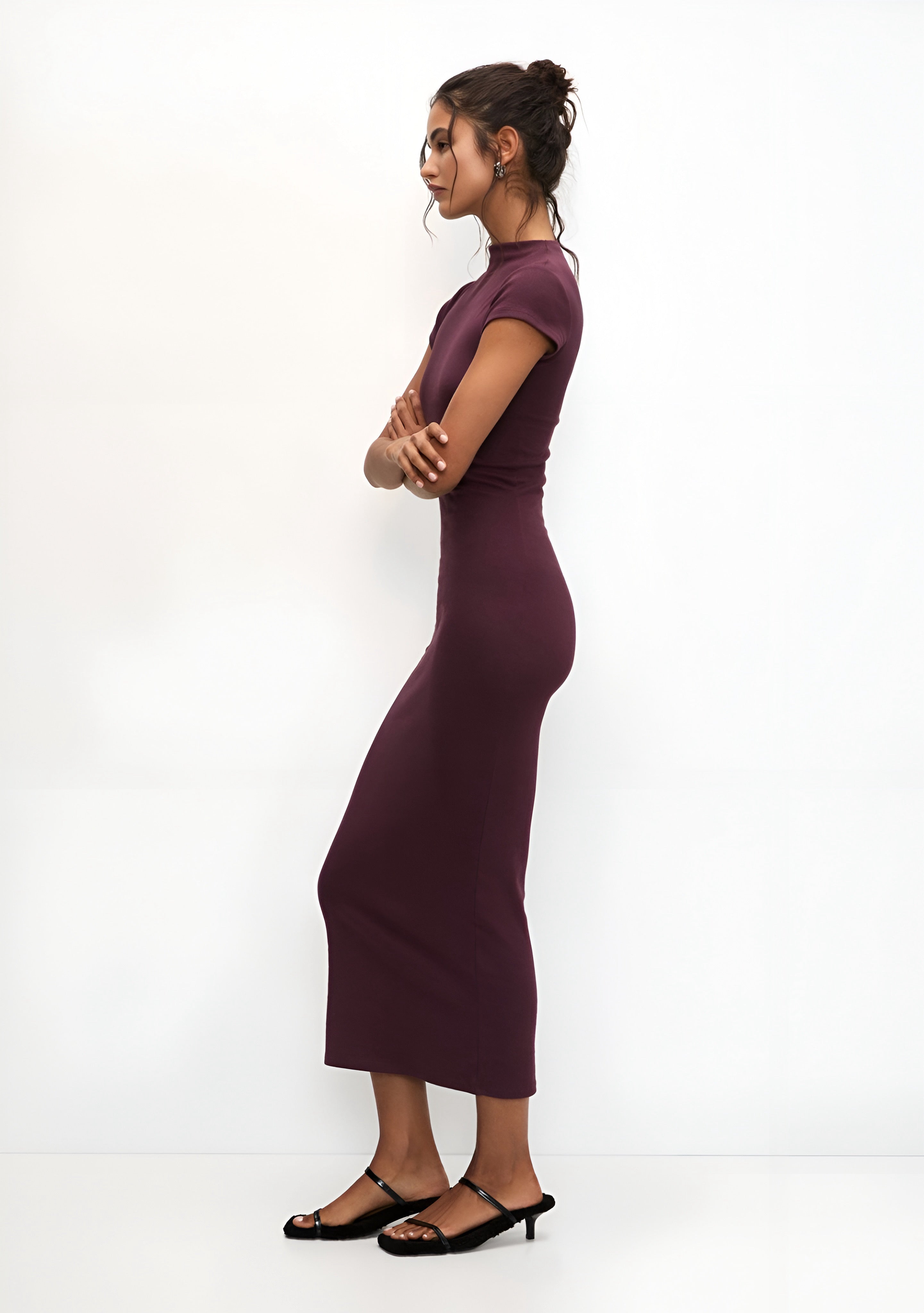 Jersey Dress - Bordeaux