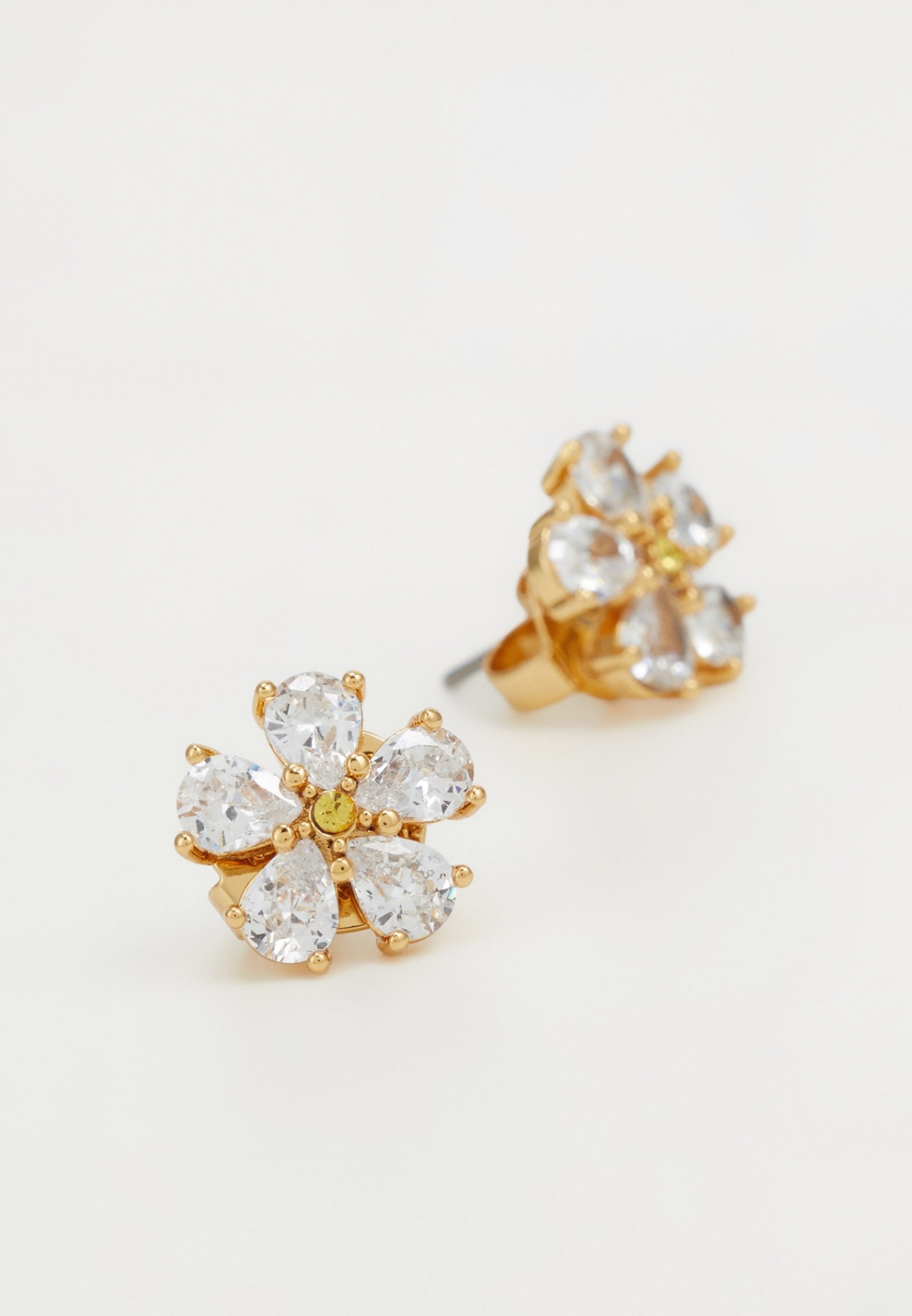 kate spade new york - BURSTING BLOOMS STUDS - Earrings - Clear/Gold-Coloured
