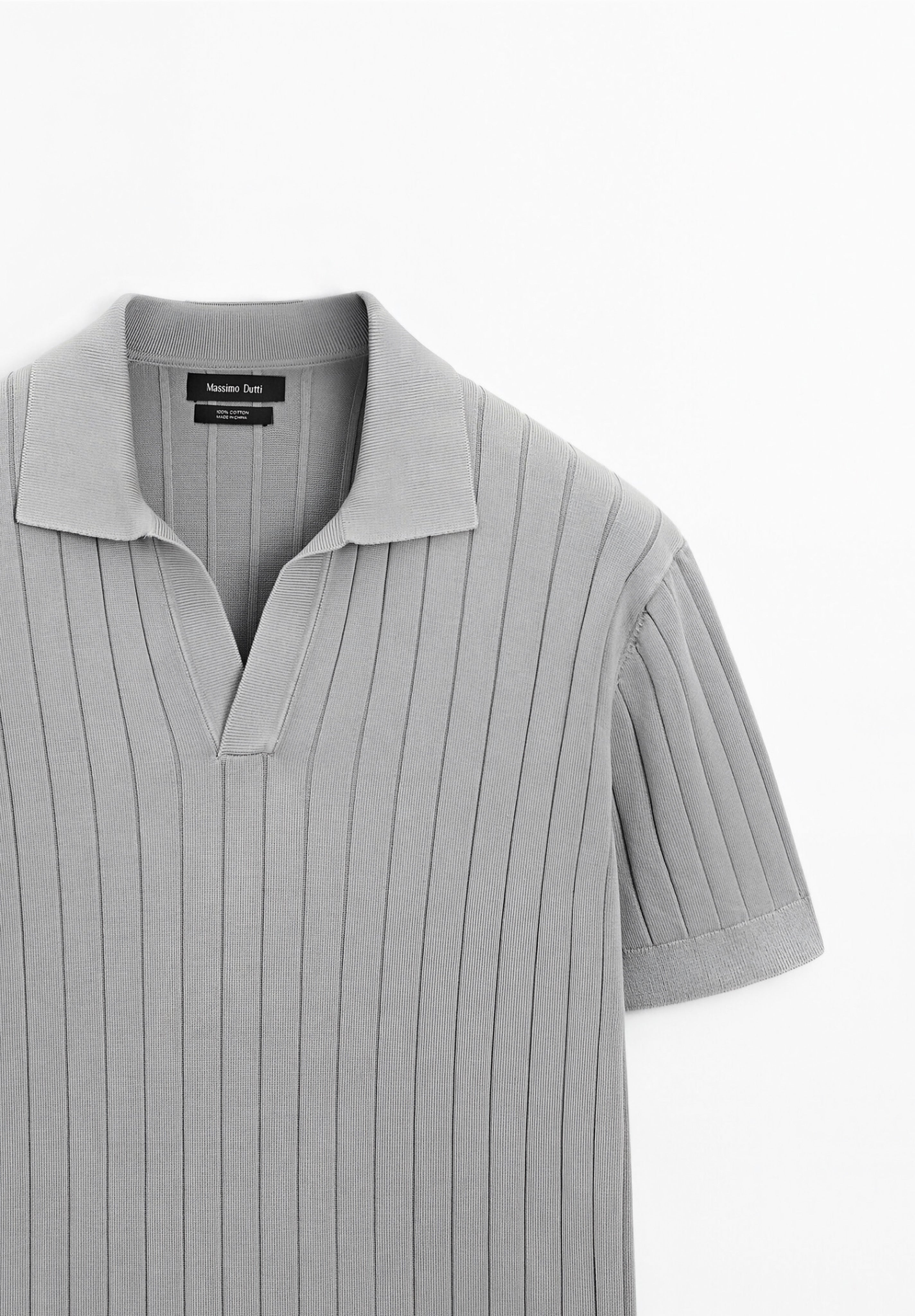 V-NECK - Poloshirt - Grey