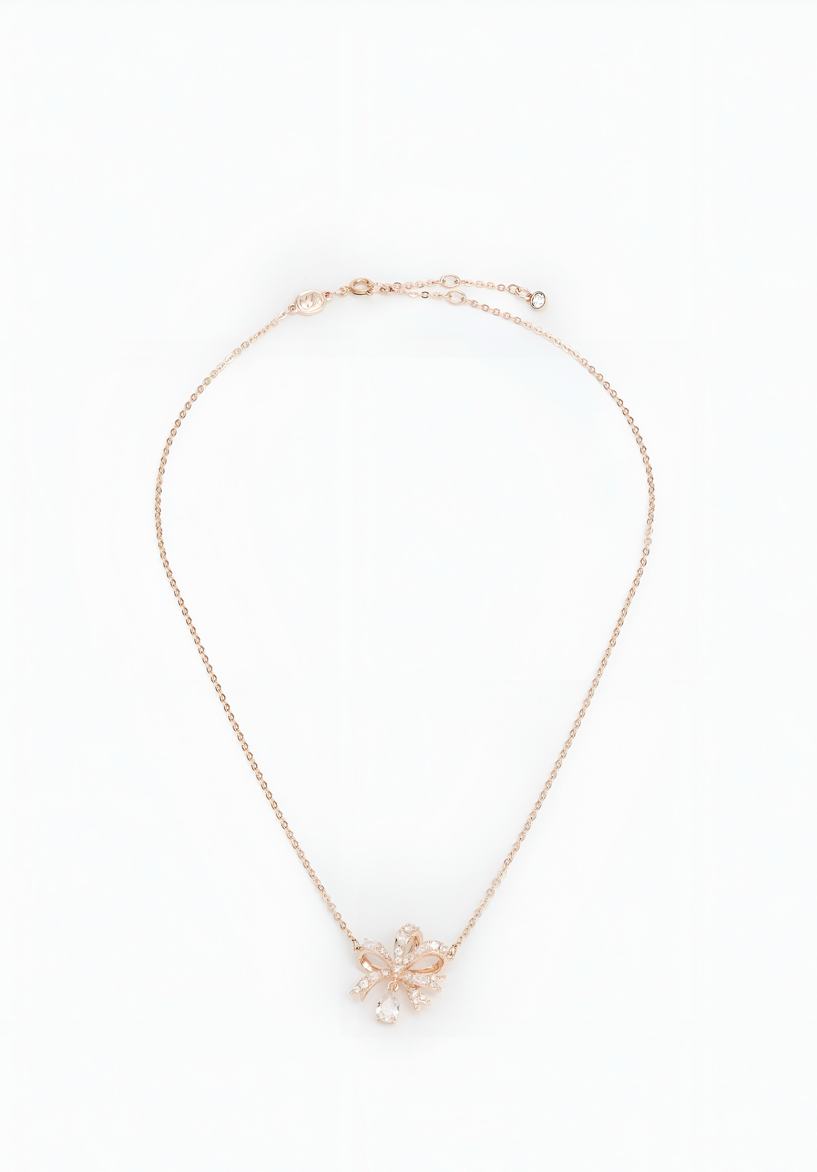 Swarovski - Volta Bow Necklace - Rose Gold-Coloured
