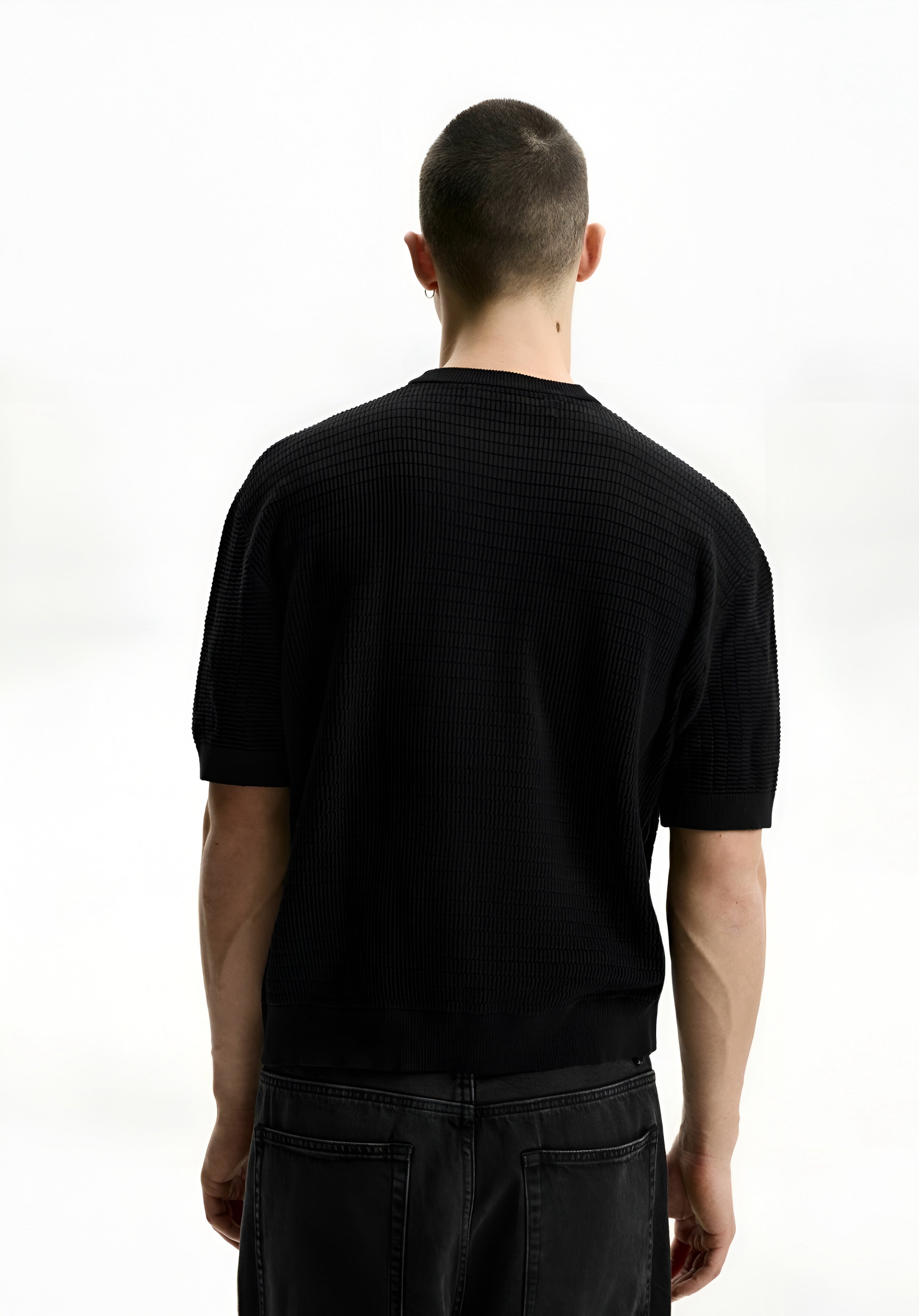 Bershka - Basic T-Shirt - Black