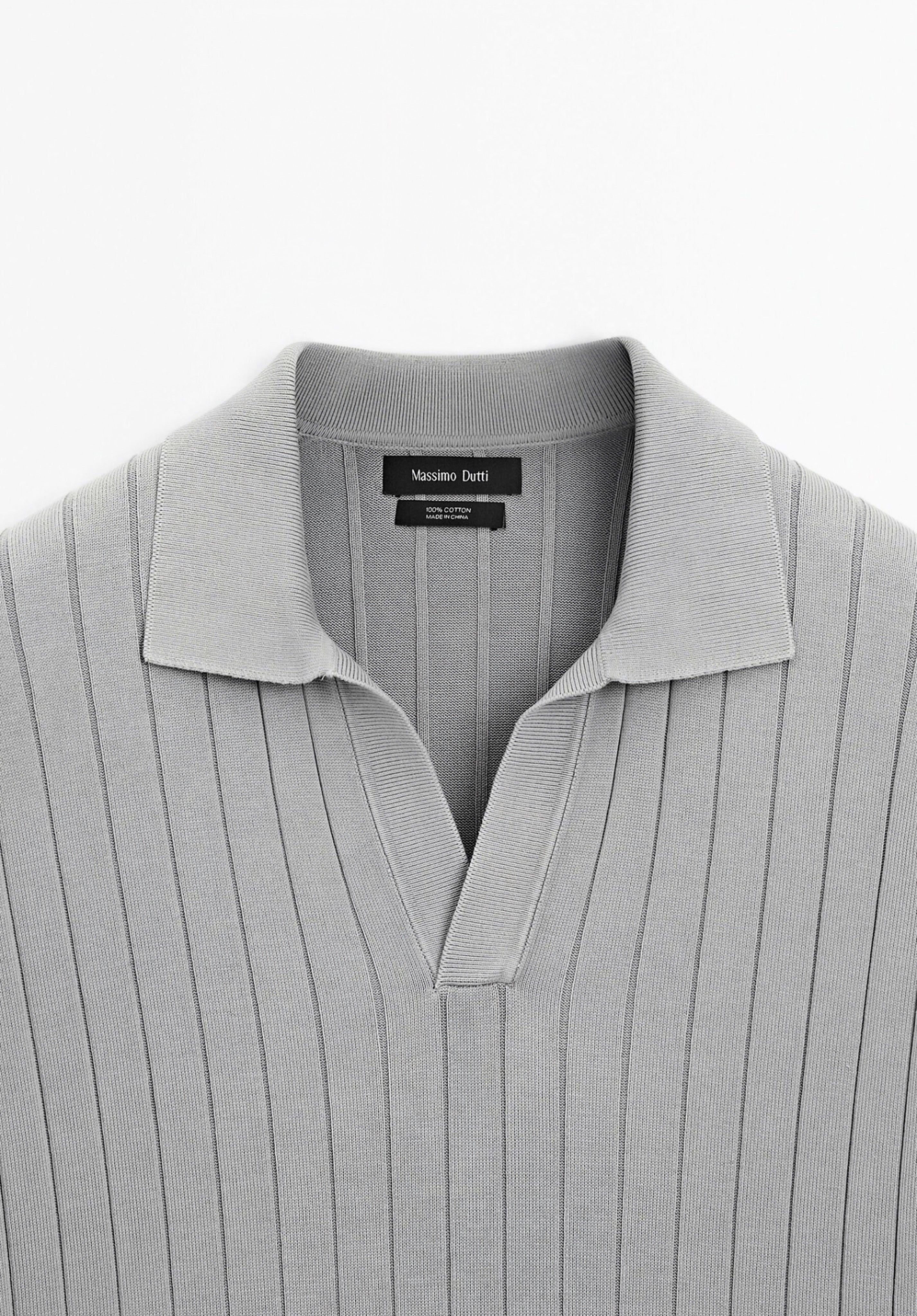 V-NECK - Poloshirt - Grey