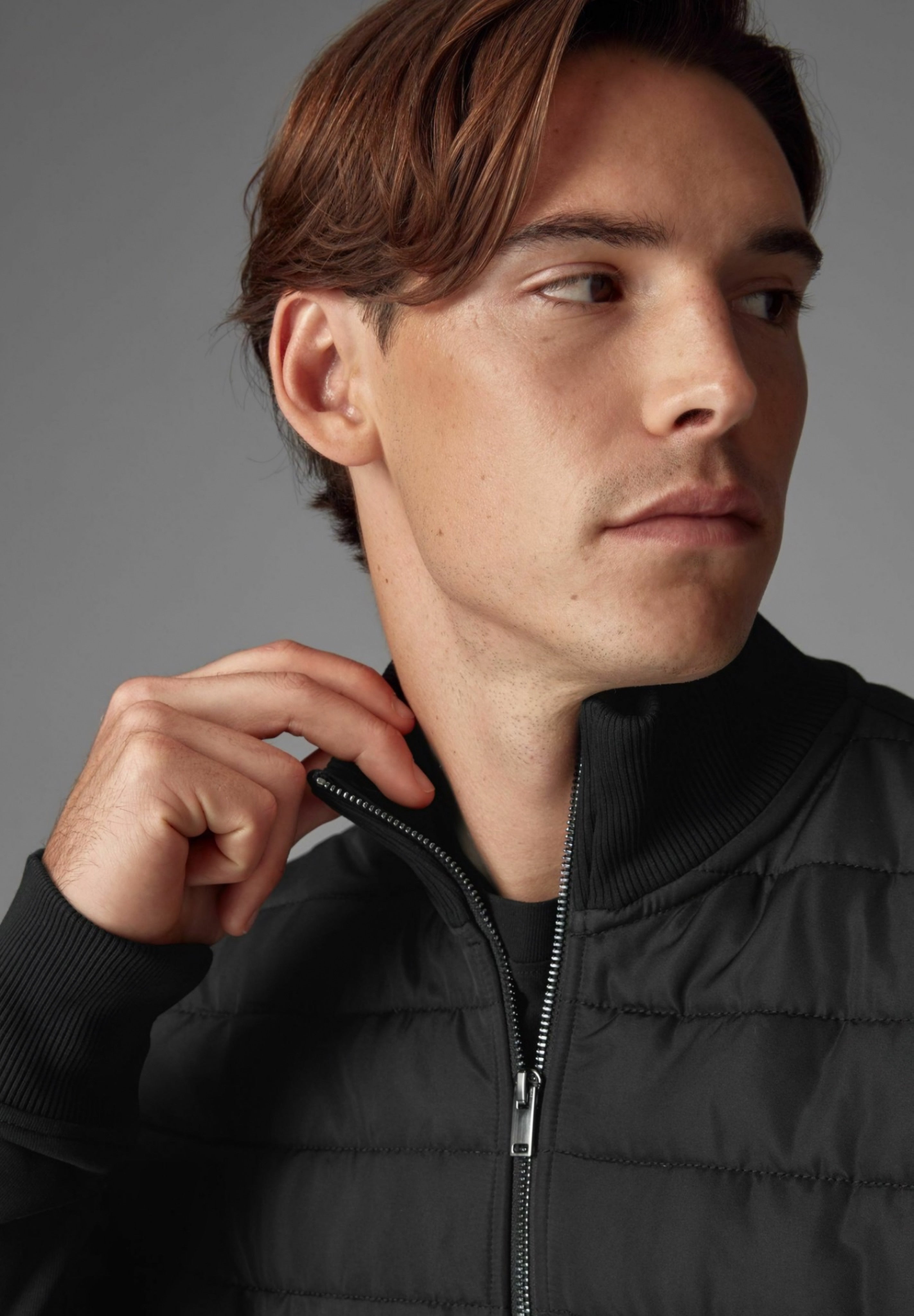 Next HYBRID NECK REGULAR FIT - Transitional Jacket - Black