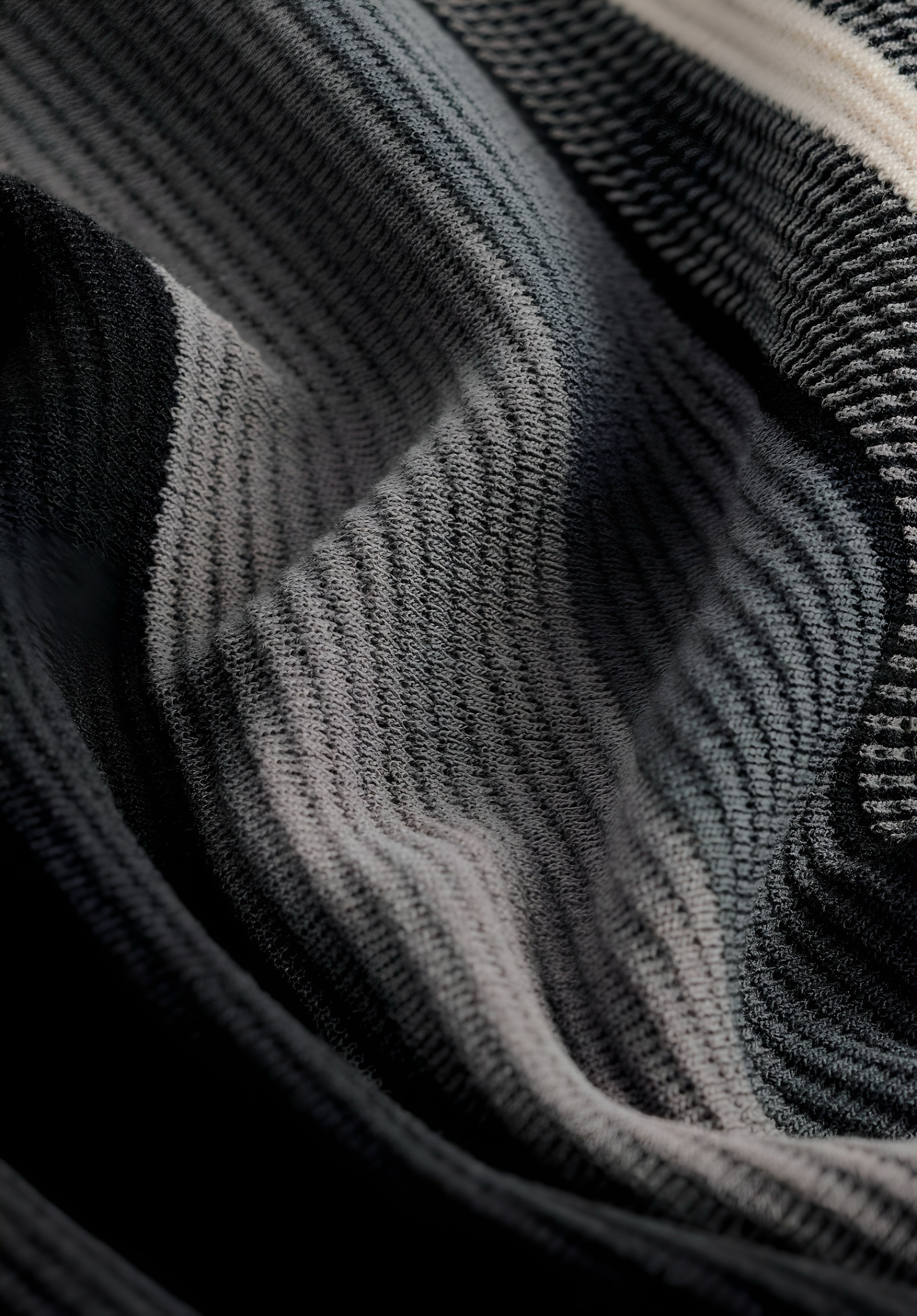 Next - Vertical Stripe Regular Fit Polo Shirt - Black White