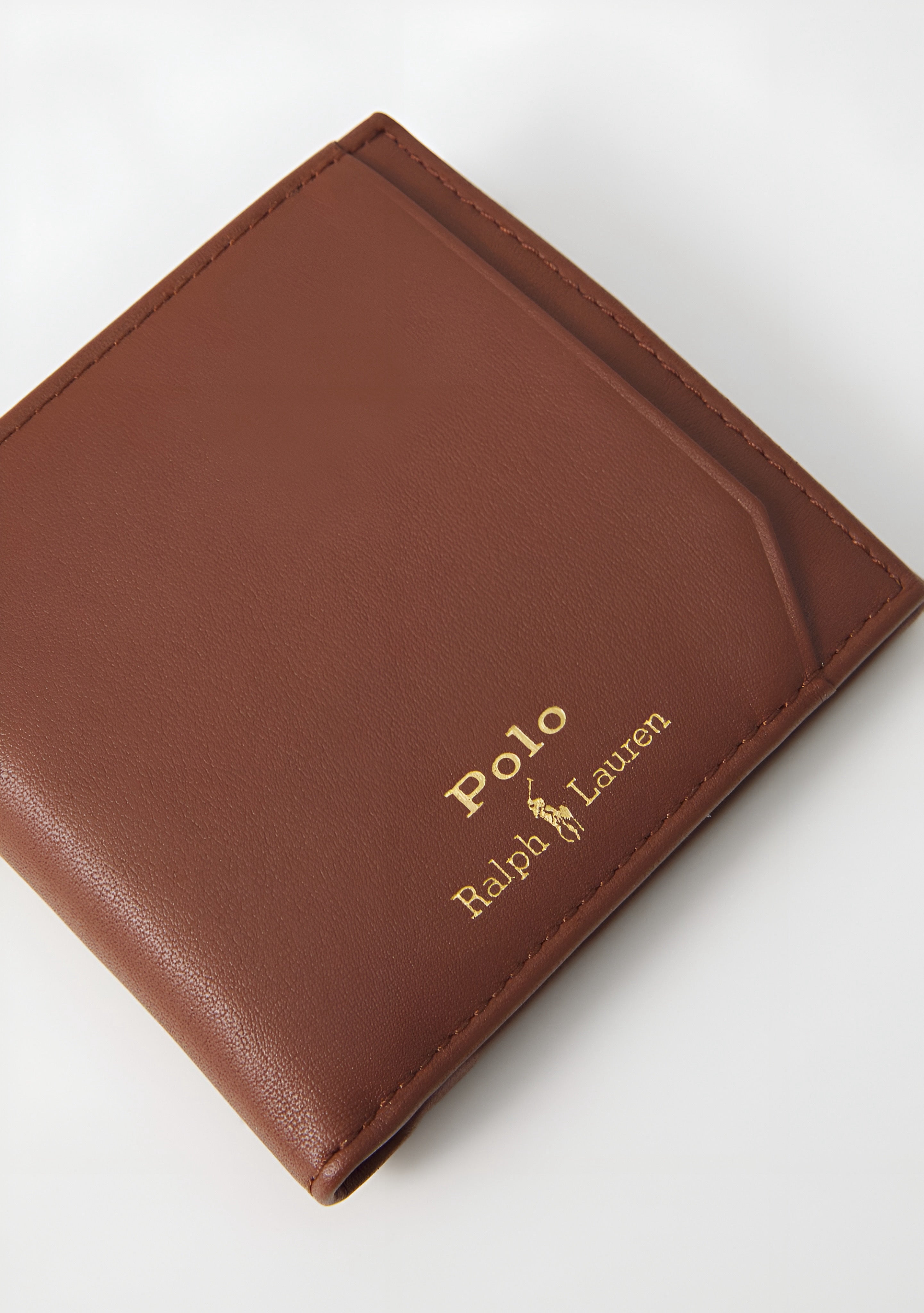 POLO RALPH LAUREN BILLFOLD COIN WALLET MEDIUM UNISEX - WALLET - SADDLE