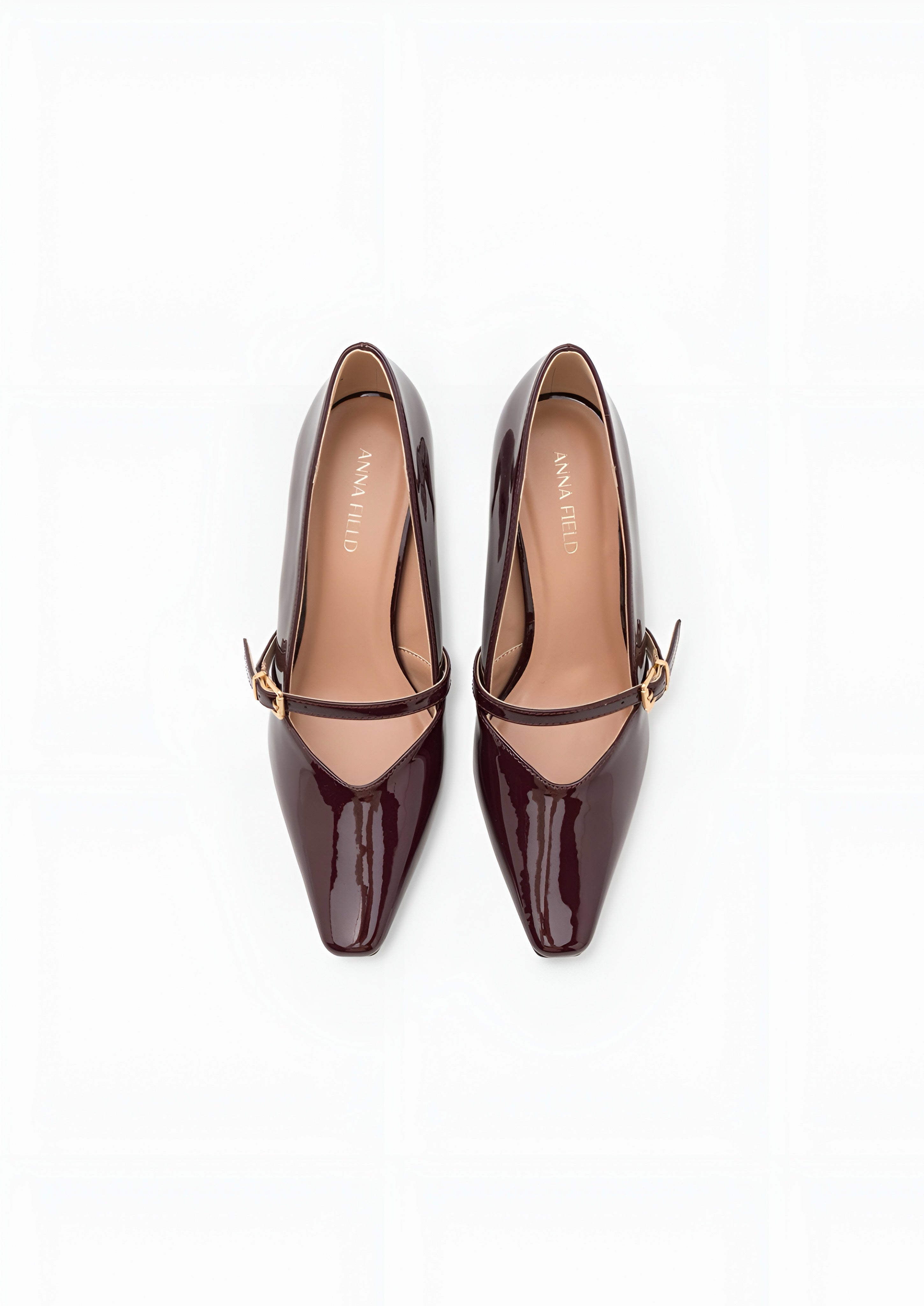 Anna Field Pumps – Dark Red