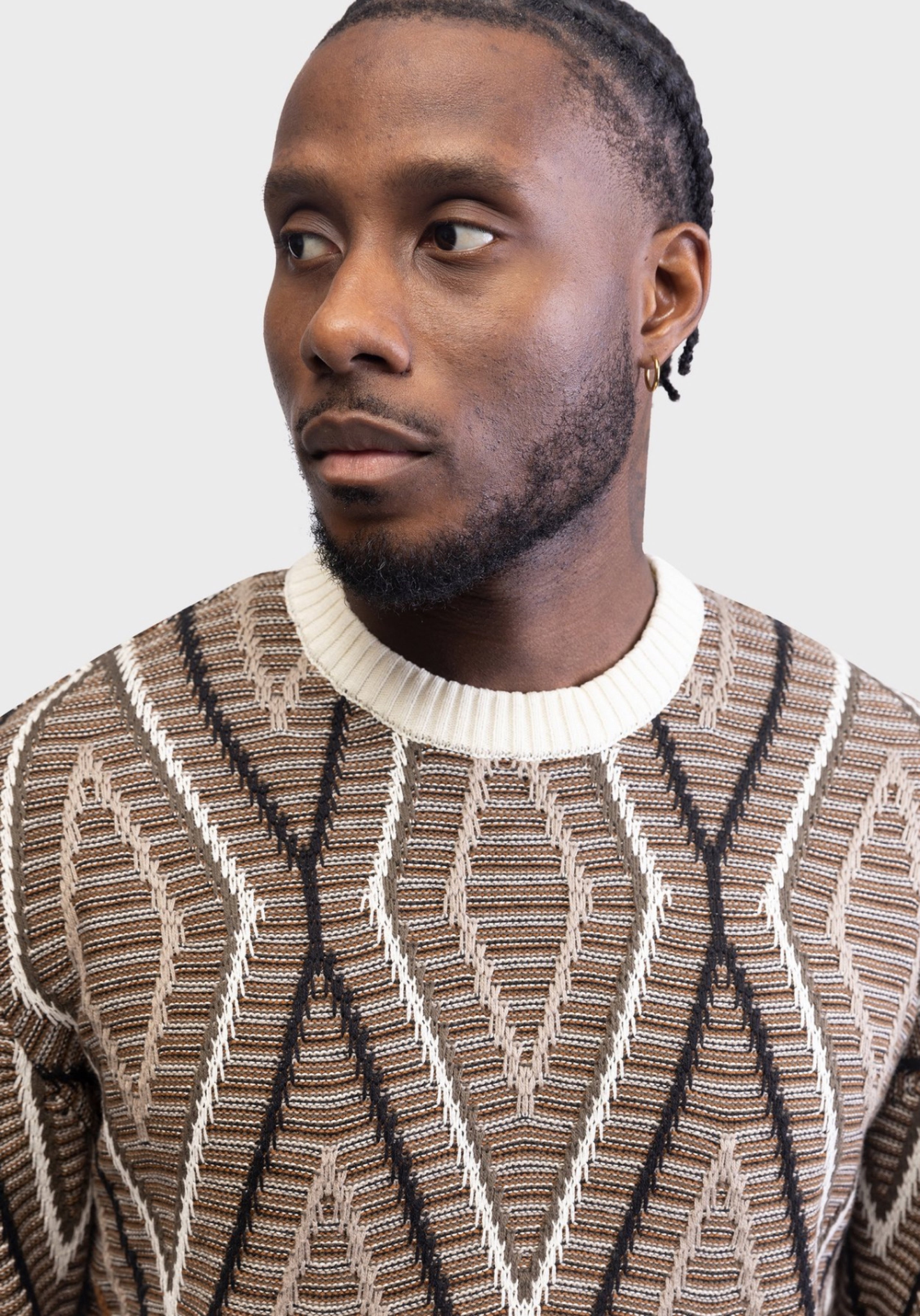 Redefined Rebel DEAN BOXY FIT - Sweater - vintage khaki