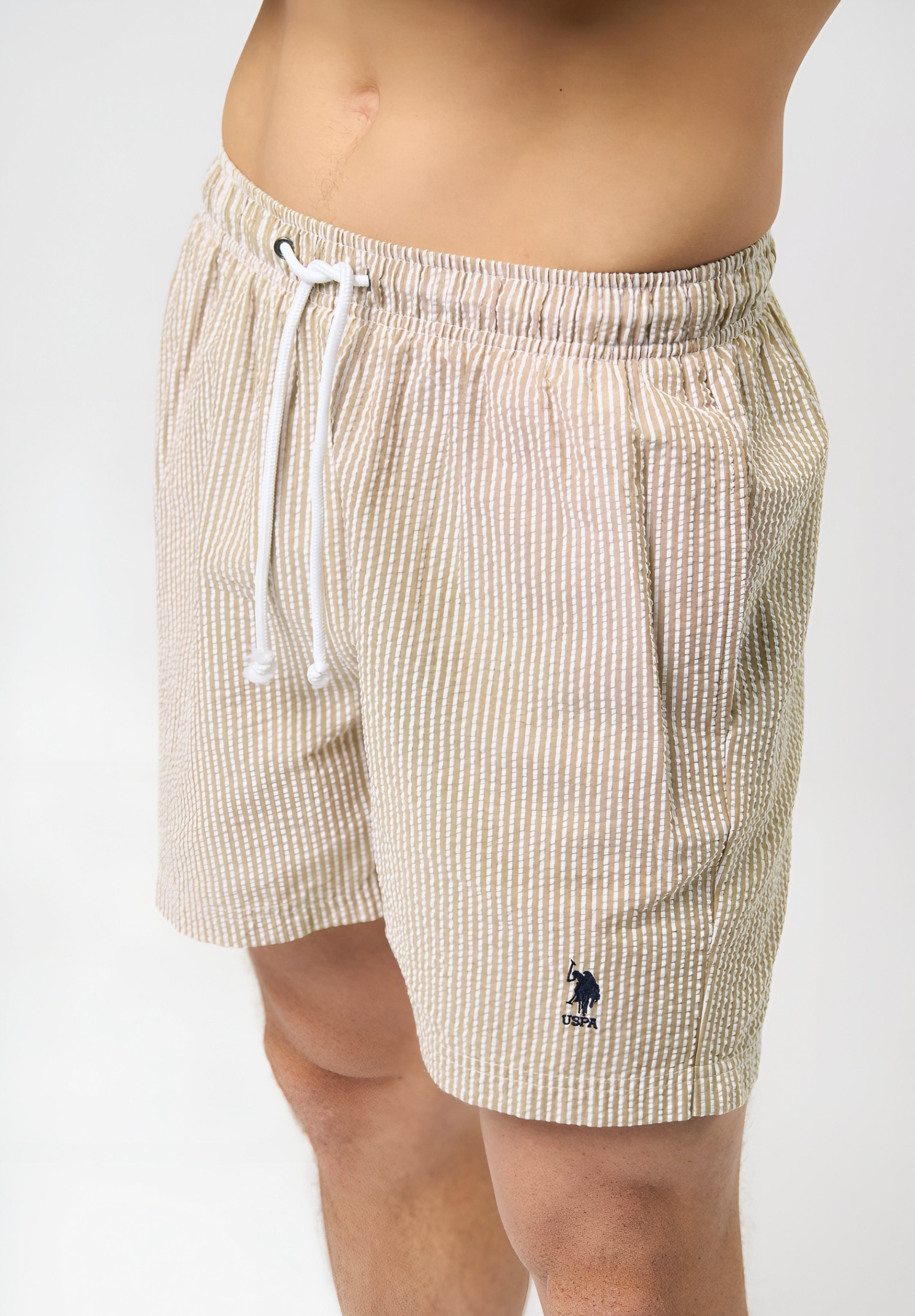 U.S. POLO ASSN. SWIM SHORTS - CROCKERY