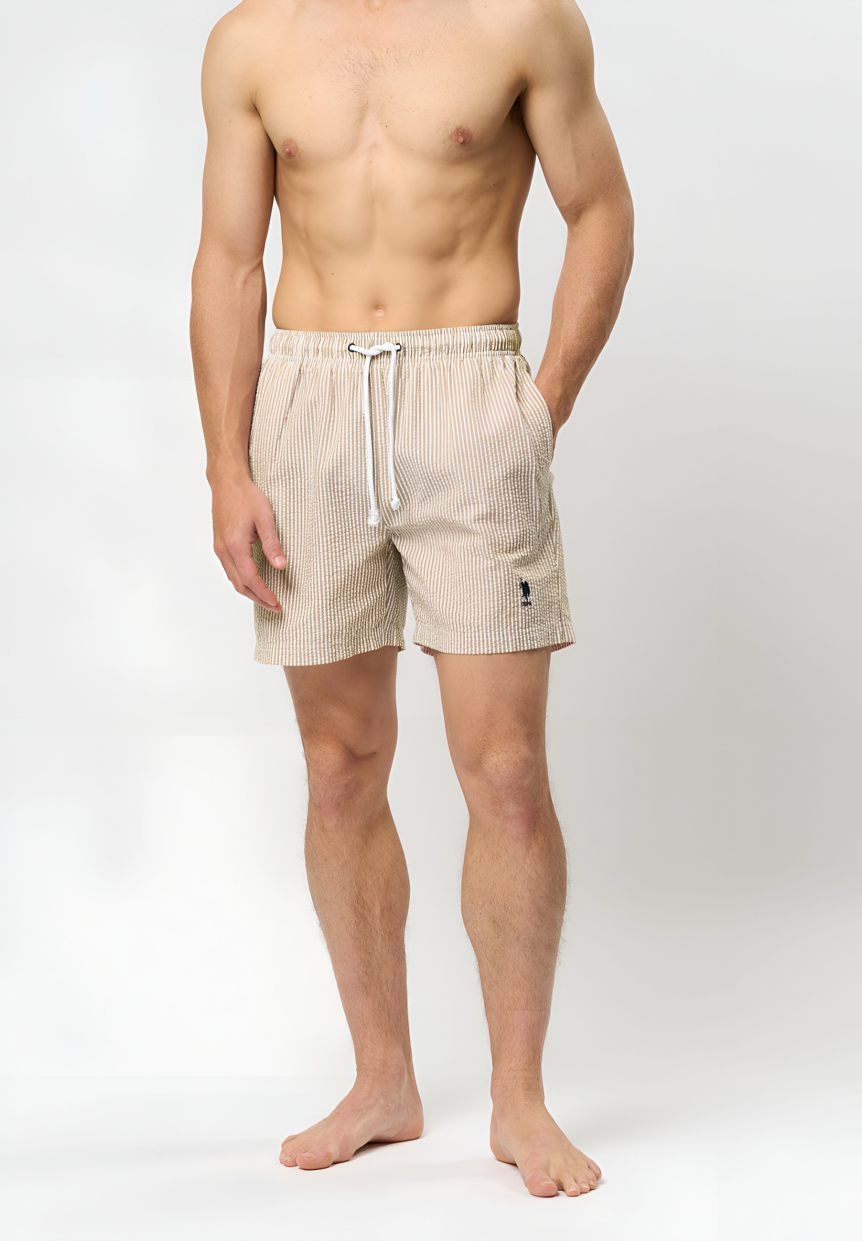 U.S. POLO ASSN. SWIM SHORTS - CROCKERY