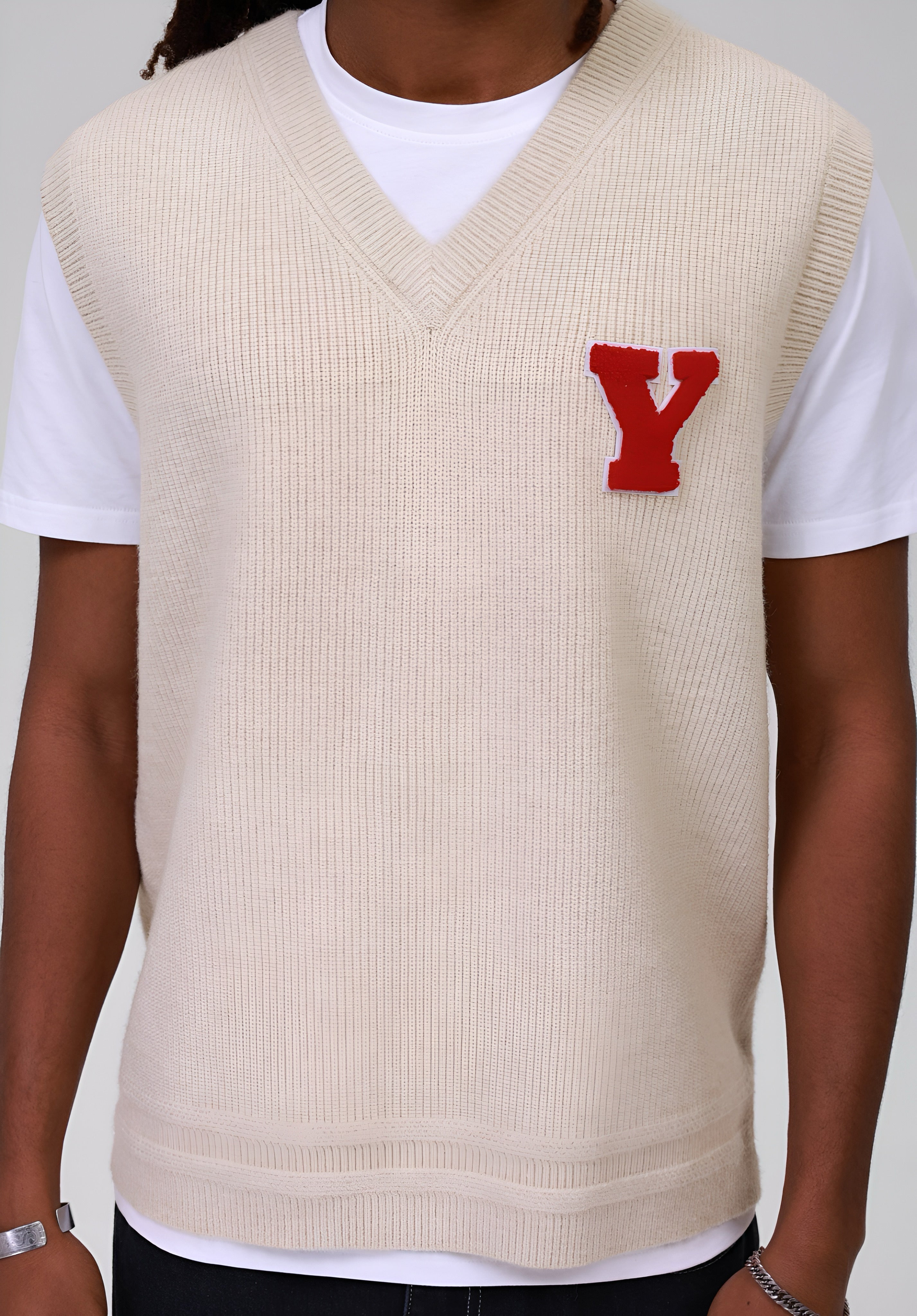 YOURTURN UNISEX - KNITTED SWEATER - BEIGE