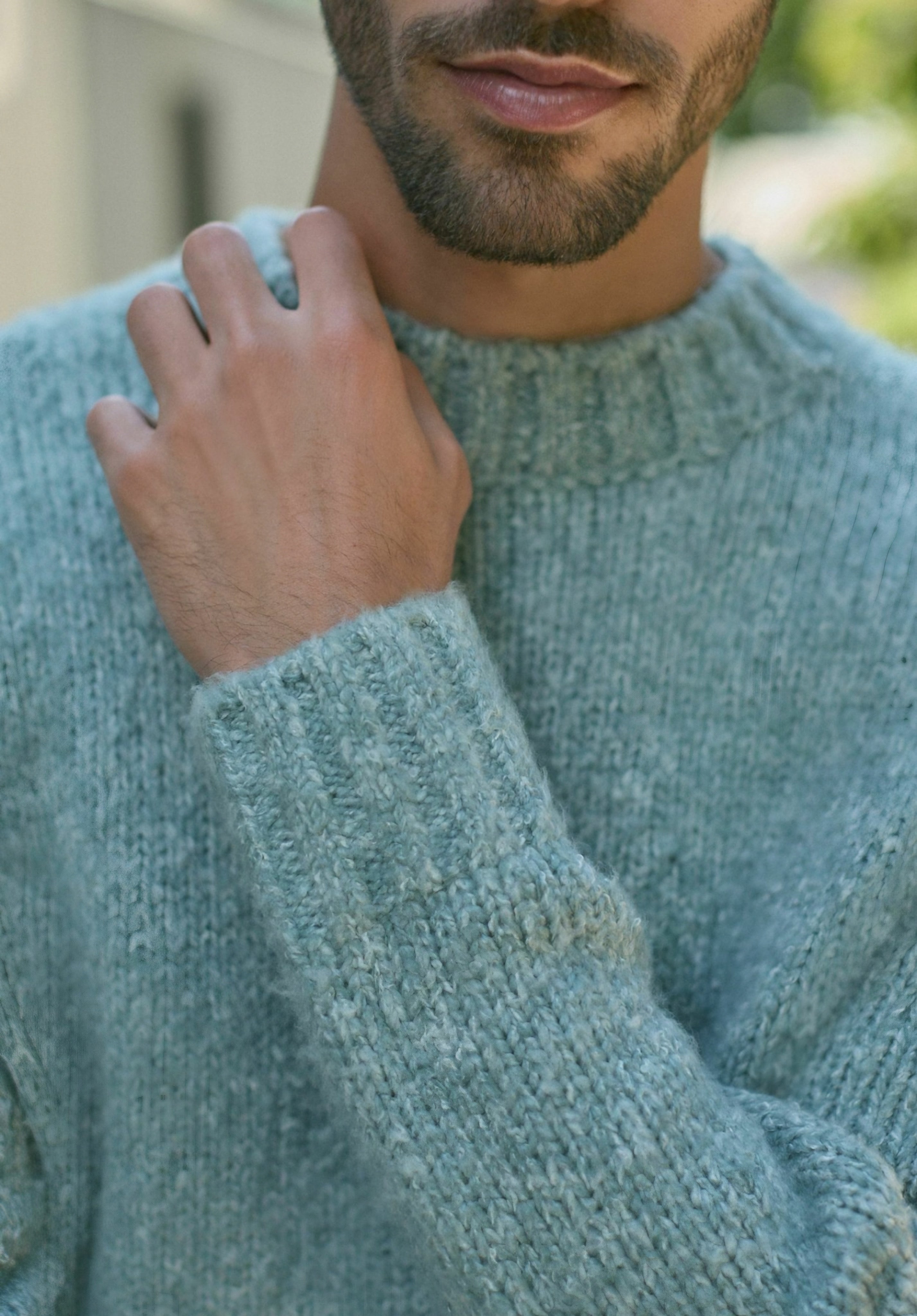 Next - Blue Crew Relaxed Fit Knitted Sweater