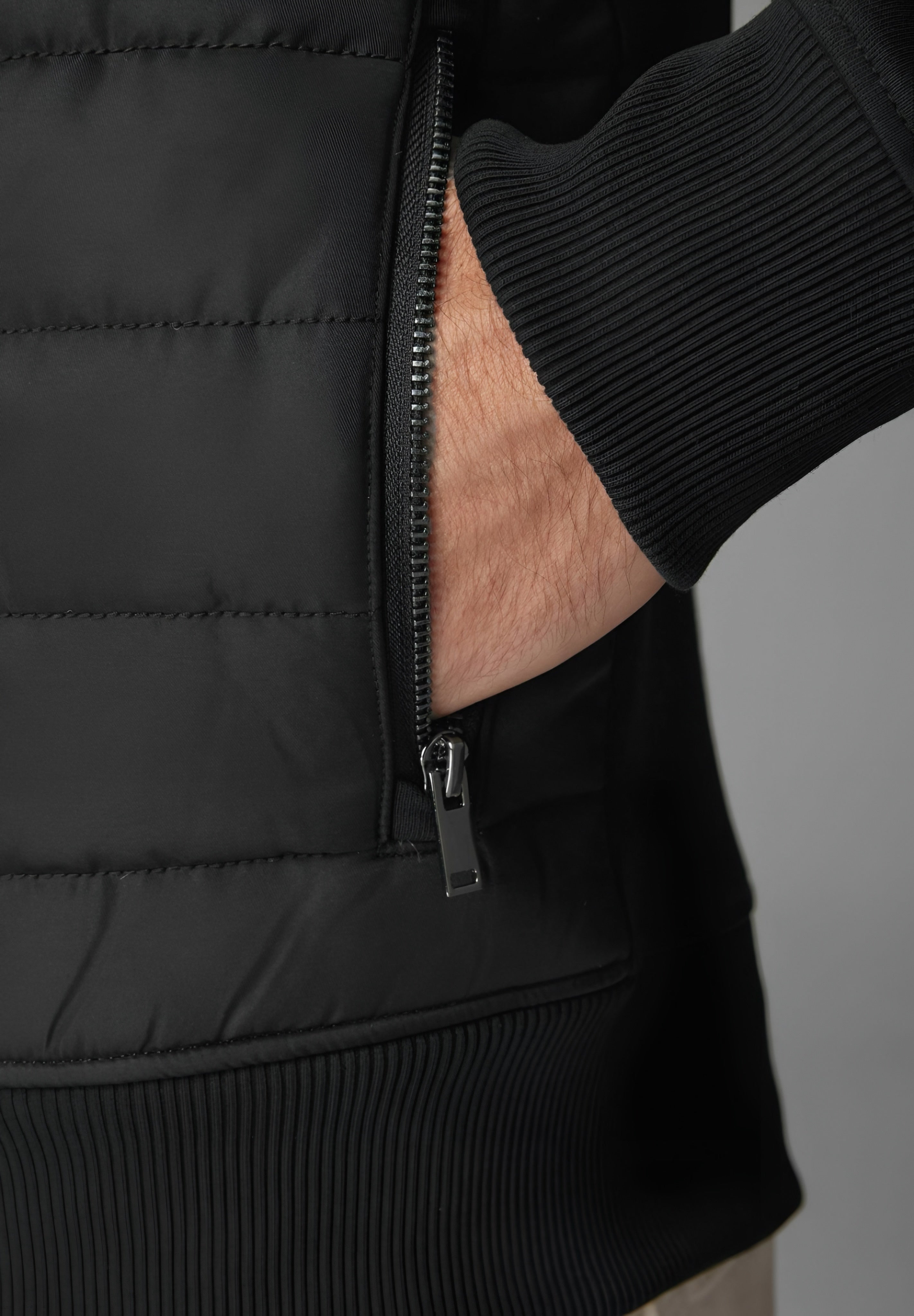 Next HYBRID NECK REGULAR FIT - Transitional Jacket - Black