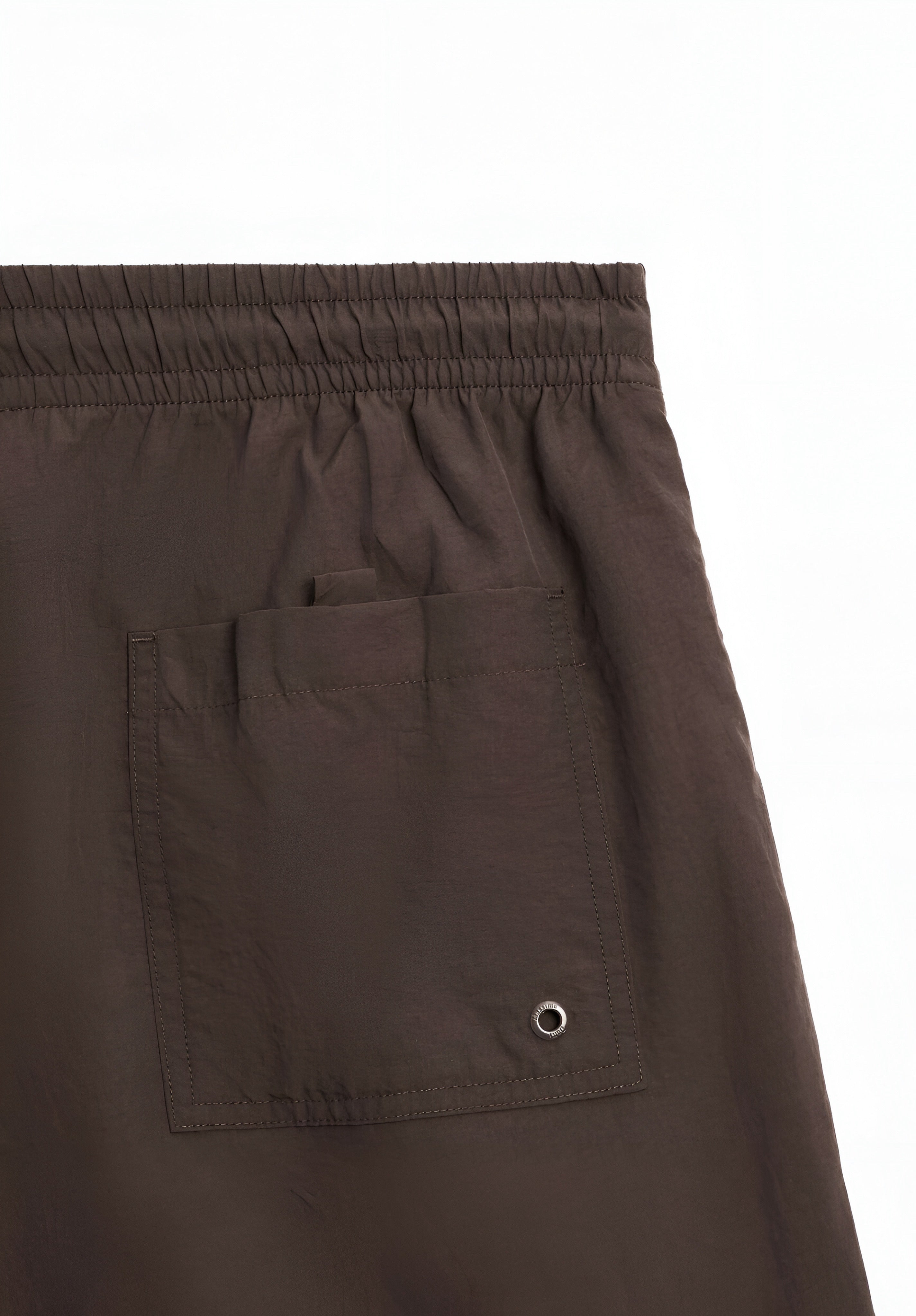MASSIMO DUTTI PLAIN - SWIM SHORTS - BORDEAUX
