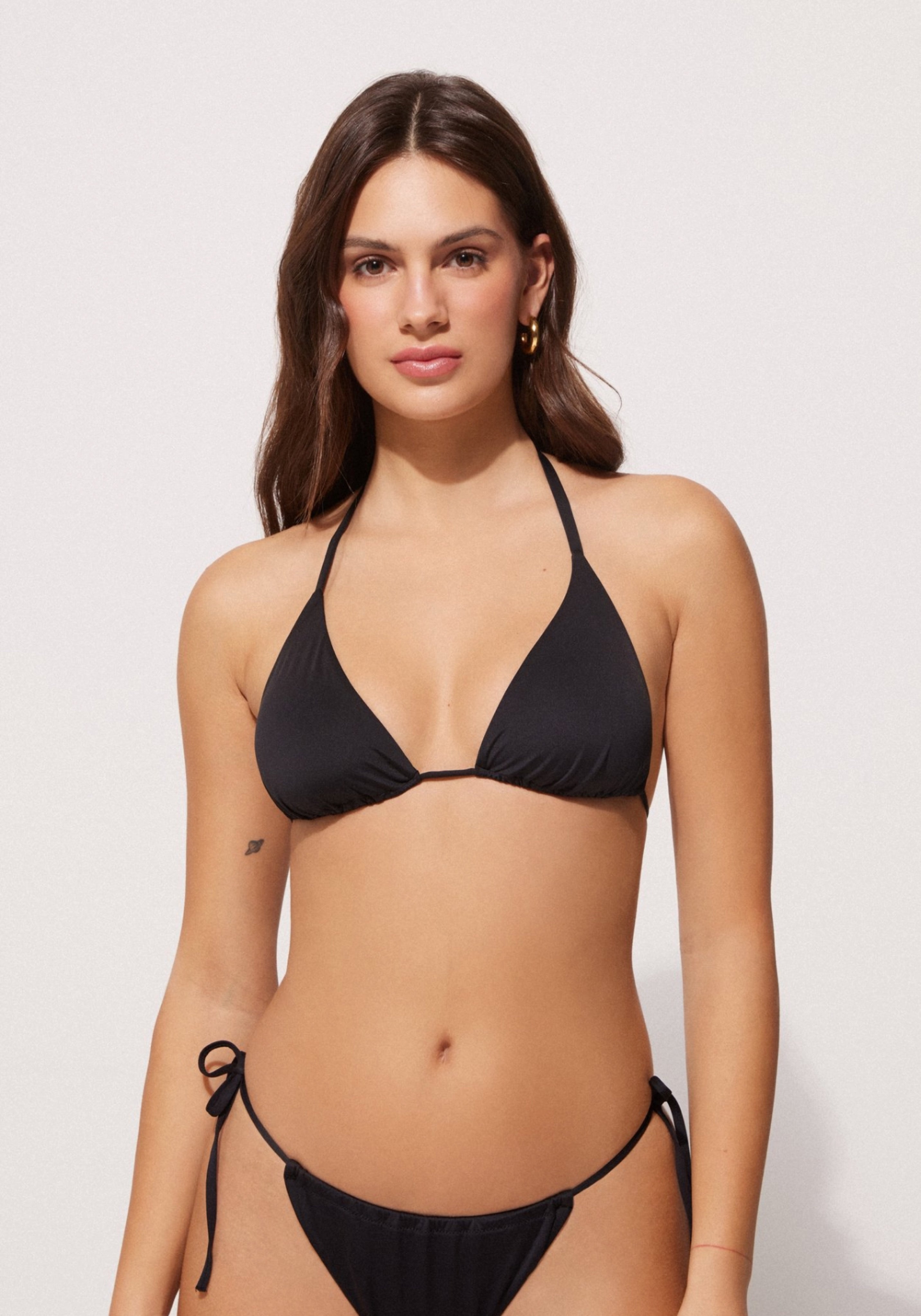 TEZENIS TRIANGLE - BIKINI TOP - BLACK