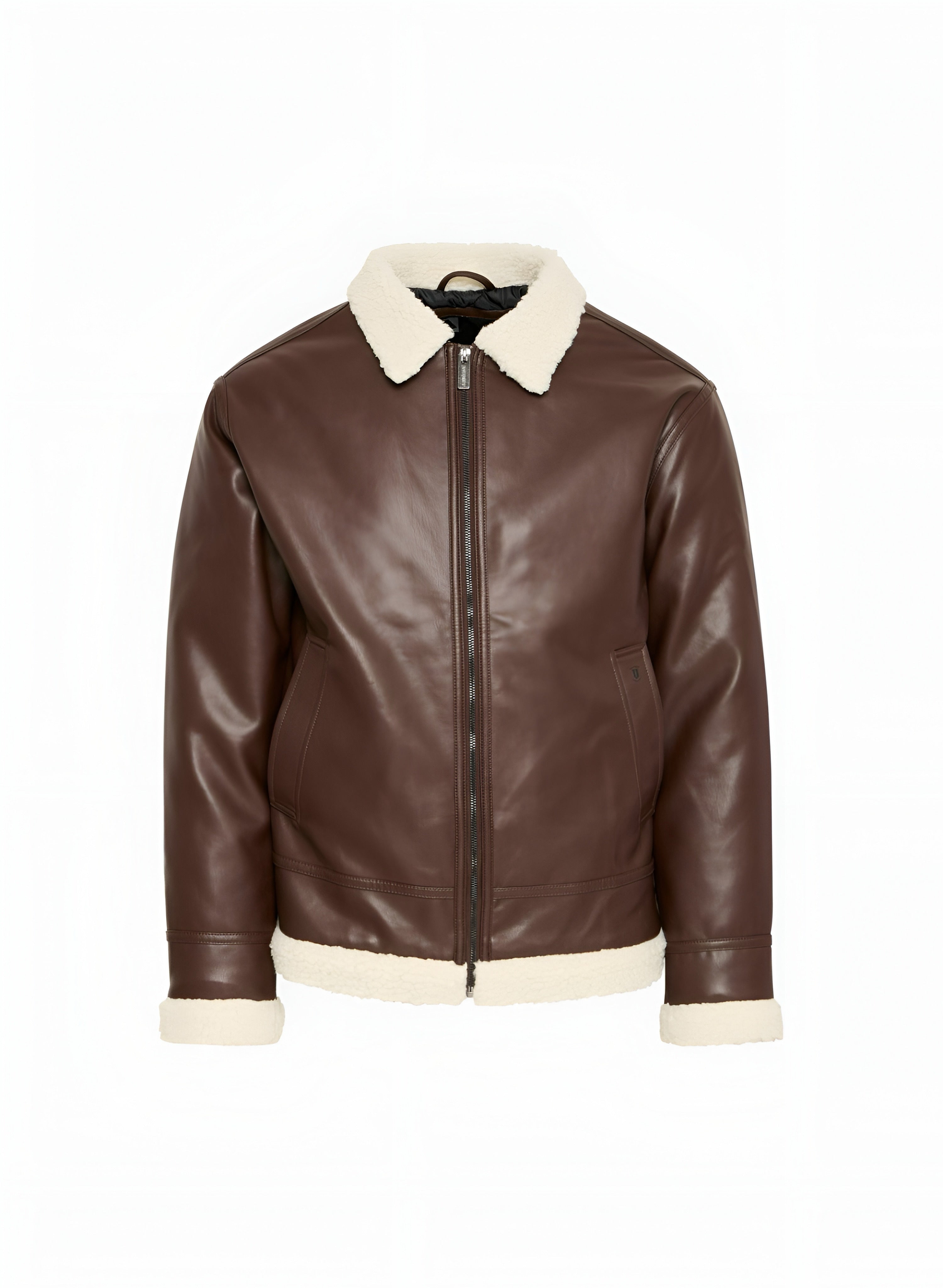 INDICODE JEANS IDSulto - Faux Leather Jacket - Coffee Bean